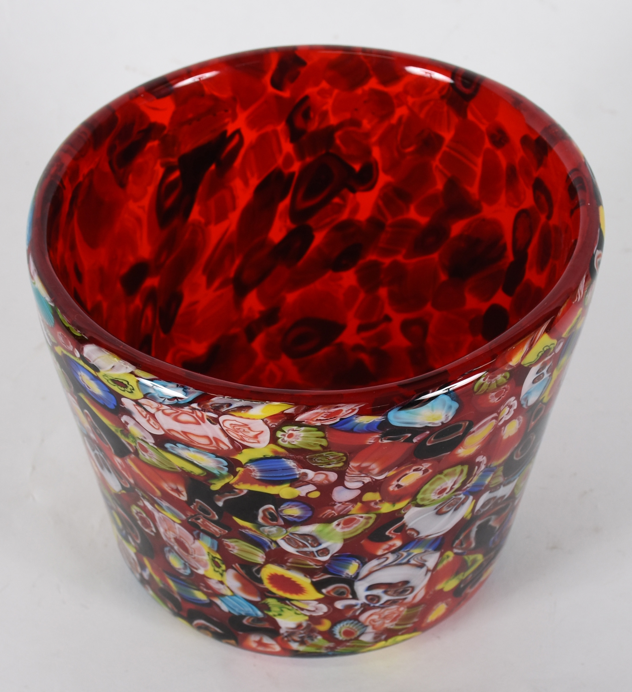Cachepot de murano Millifiori . - foto 1 de 3