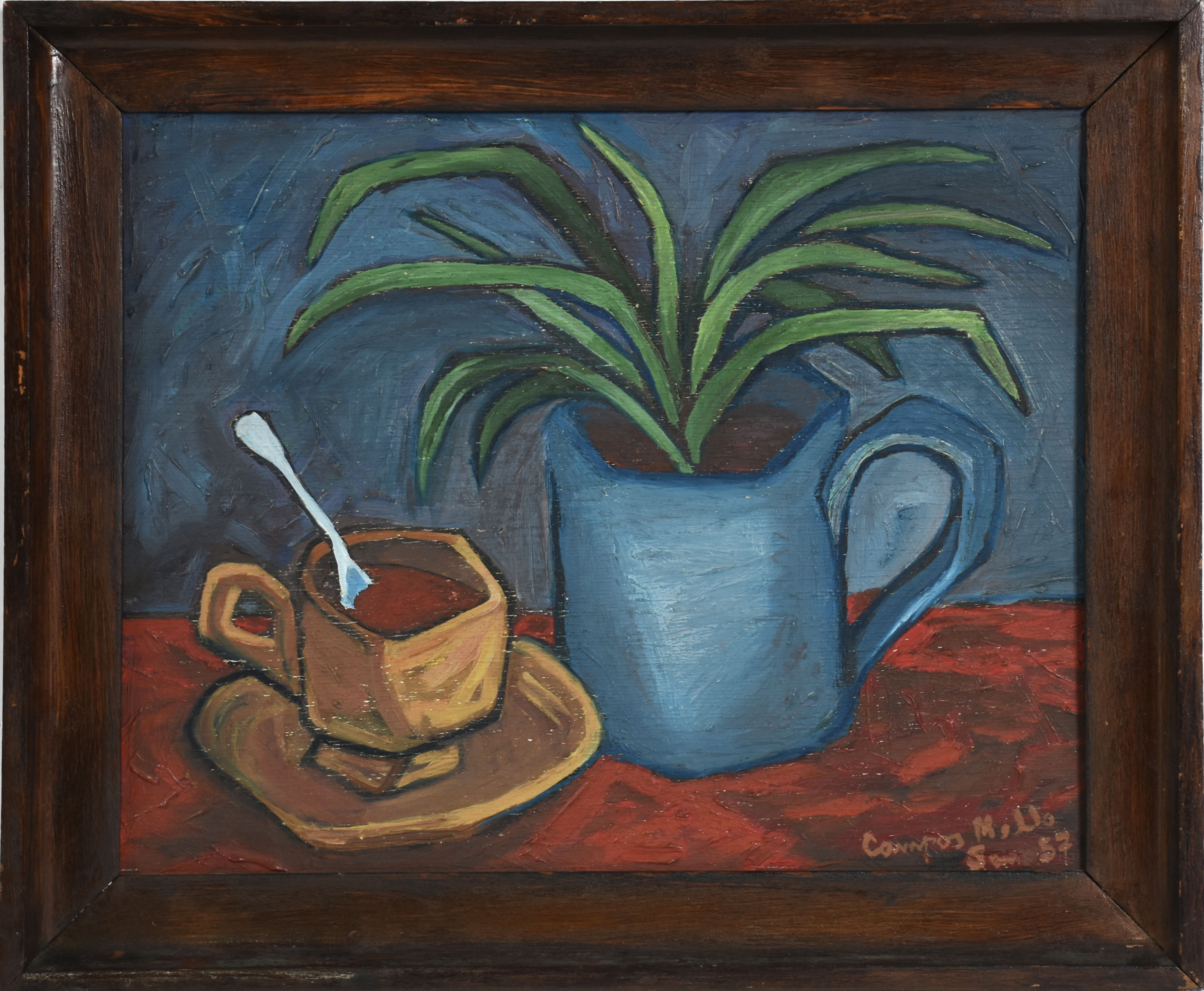 Xícara de chá e  Caneca com flores - foto 1 de 3
