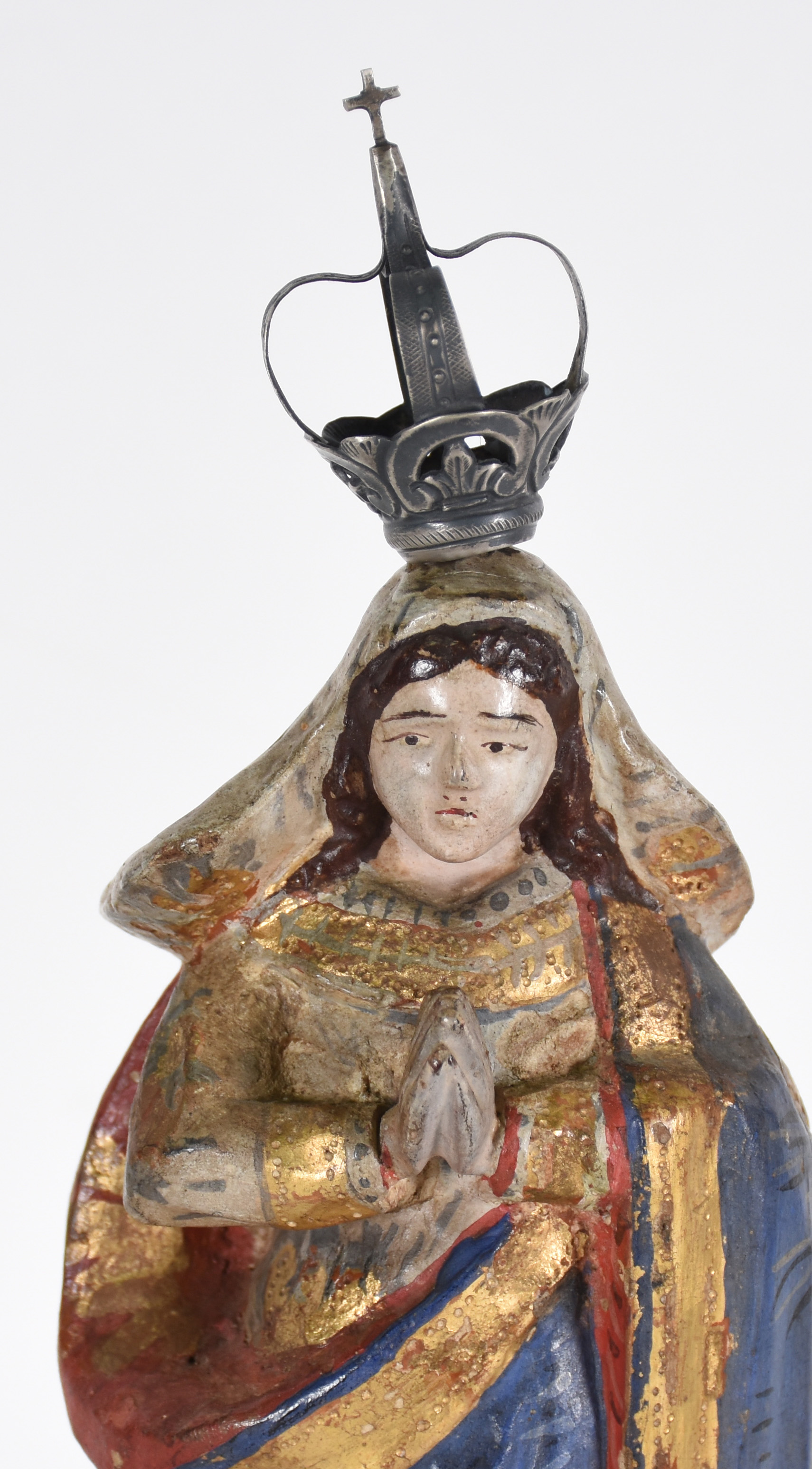 Imagem de N.Sra. Aparecida de madeira policromada e dourada... - foto 3 de 3