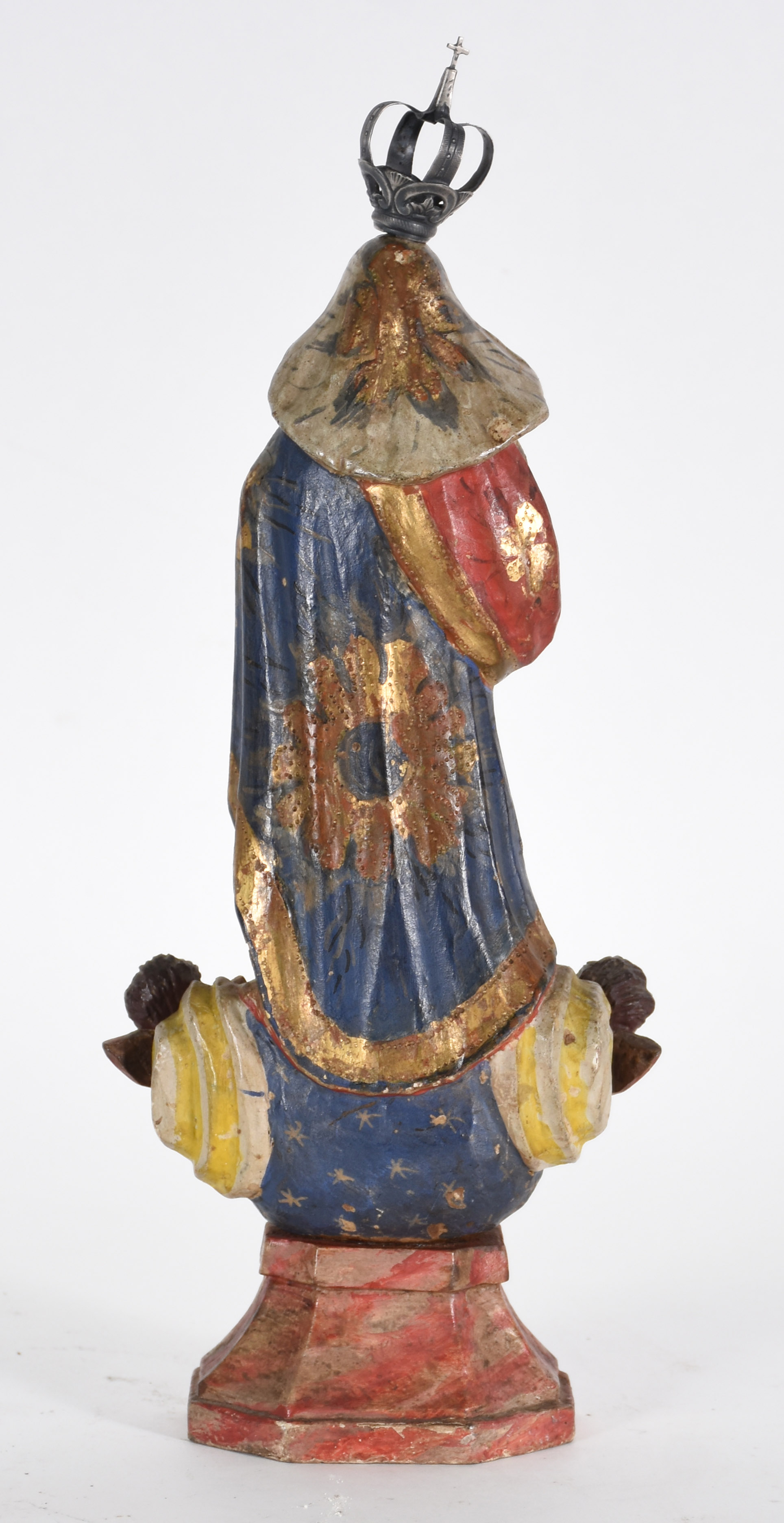 Imagem de N.Sra. Aparecida de madeira policromada e dourada... - foto 2 de 3