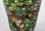 Cachepot de Murano " Millifiore". - Cachepot de Murano " Millifiore".