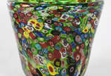 Cachepot de Murano " Millifiore". - Cachepot de Murano " Millifiore".