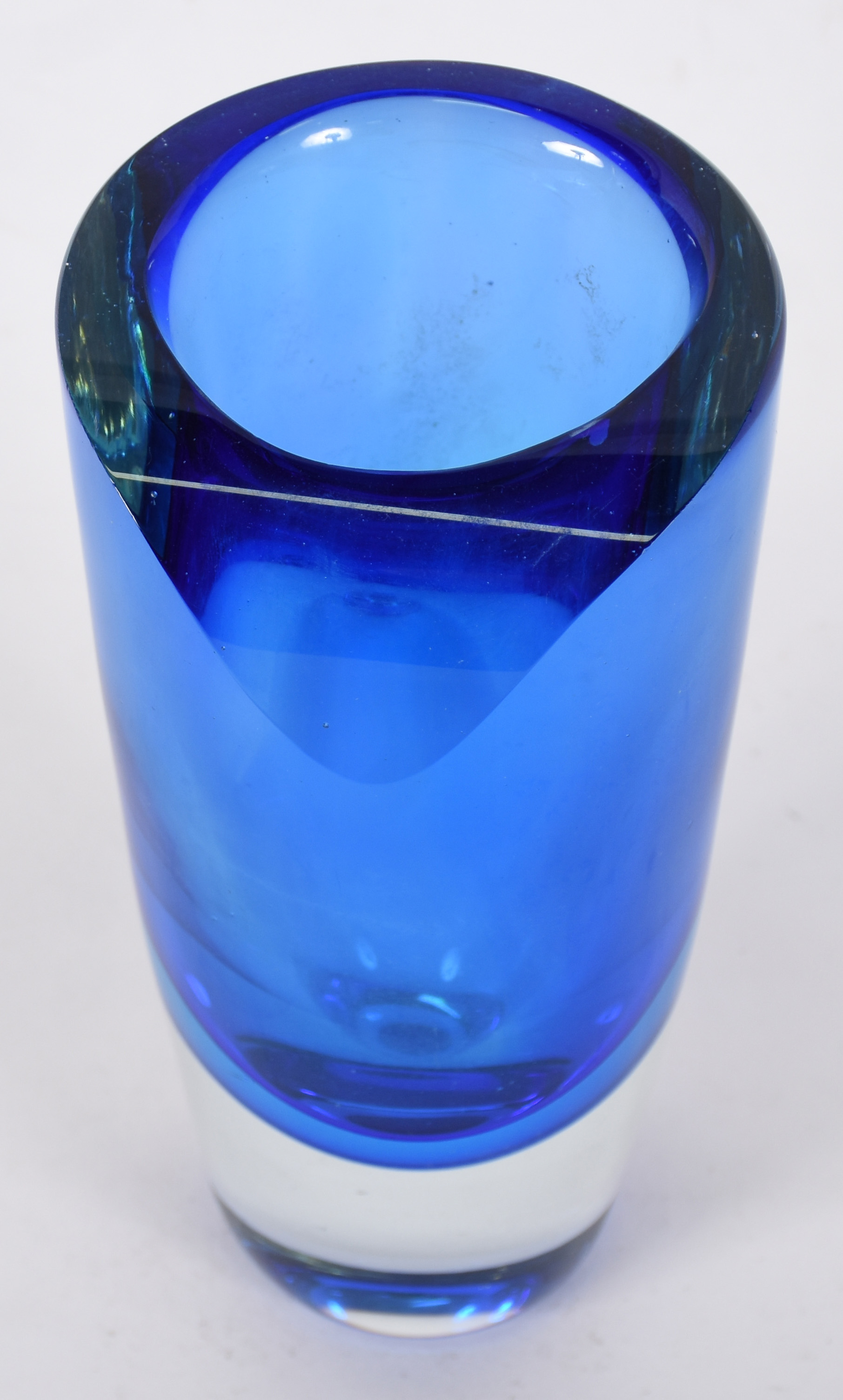 Vaso de Murano transparente e azul. - foto 3 de 3