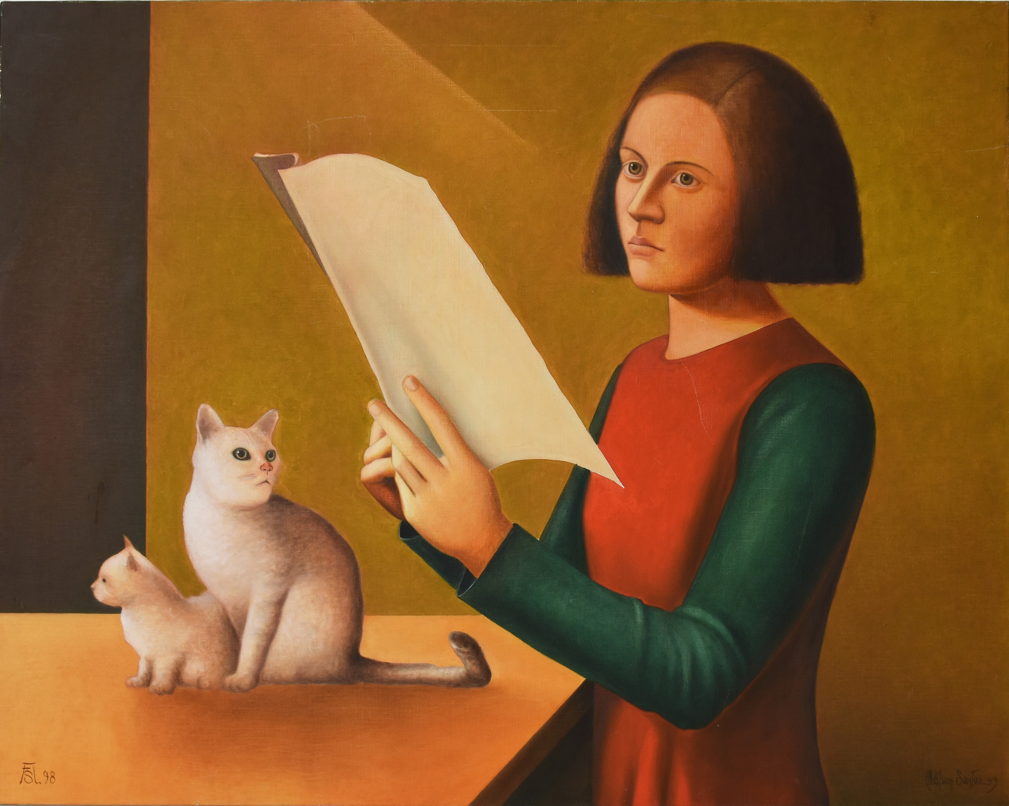 Adilson Santos (1944), Mulher lendo jornal - foto 1 de 4