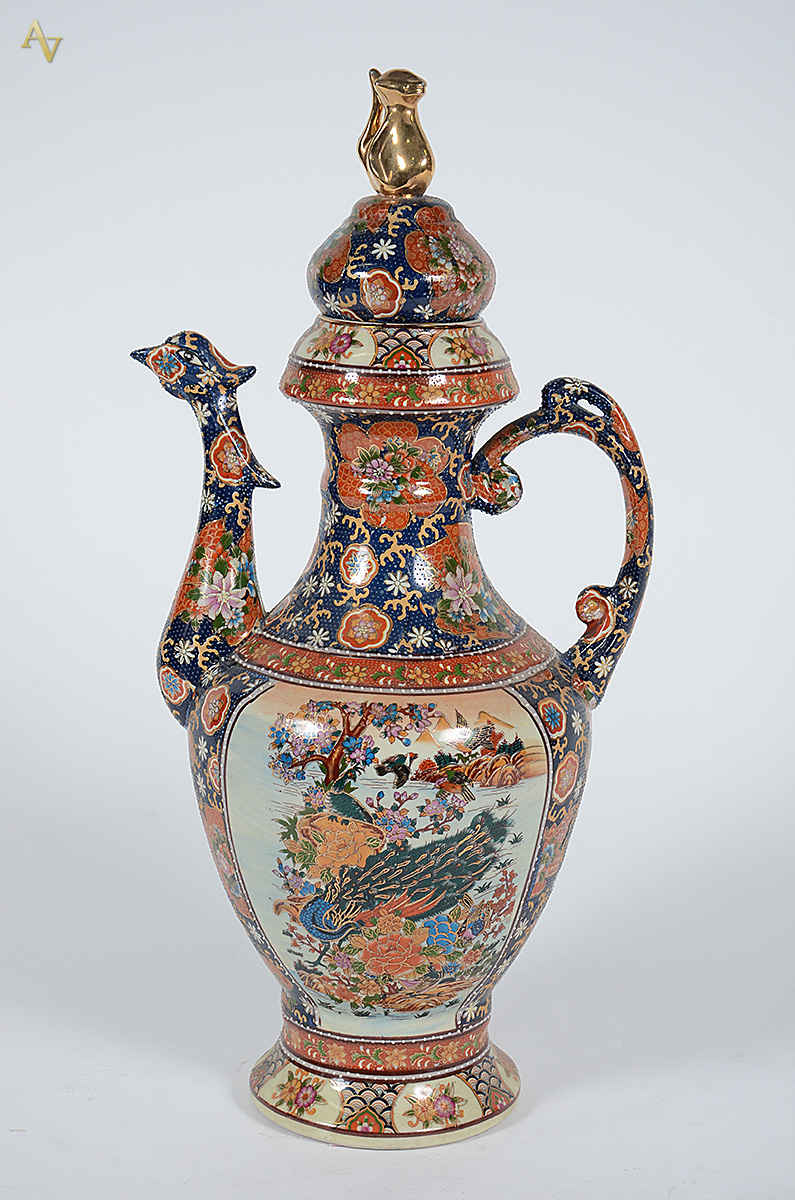 Grande bule de porcelana chinesa. Altura 48 cm. - foto 2 de 2