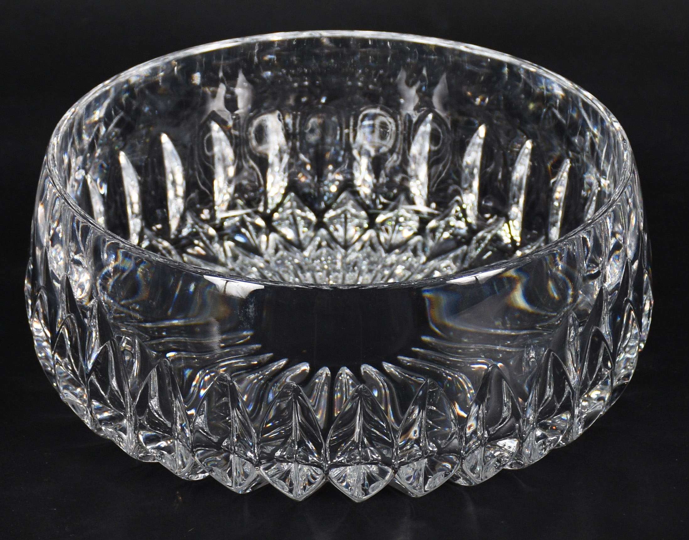 Bowl de cristal lapidado em gomos. - foto 1 de 4