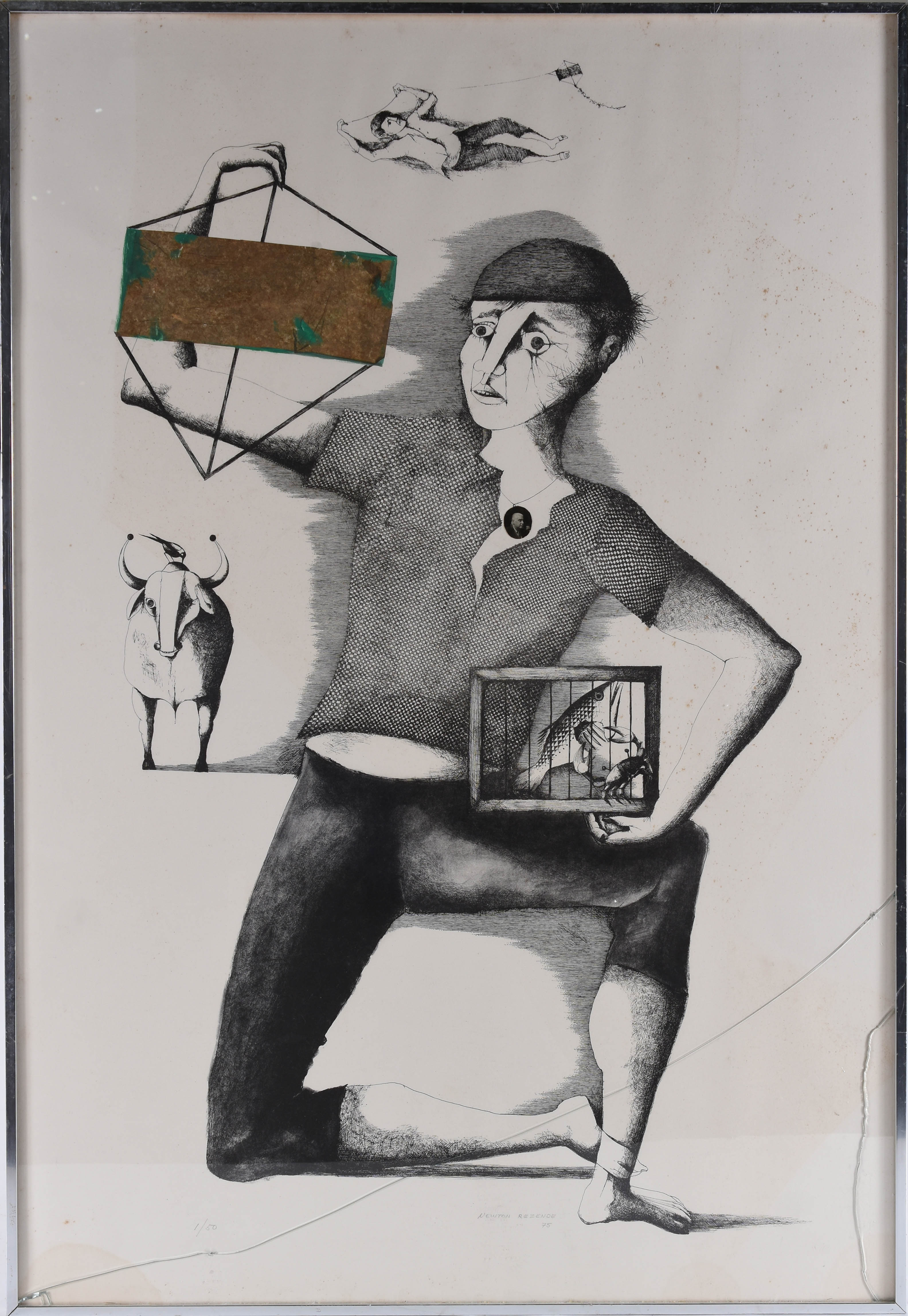 Newton Rezende (1912-1994), Homem com pipa - foto 1 de 5