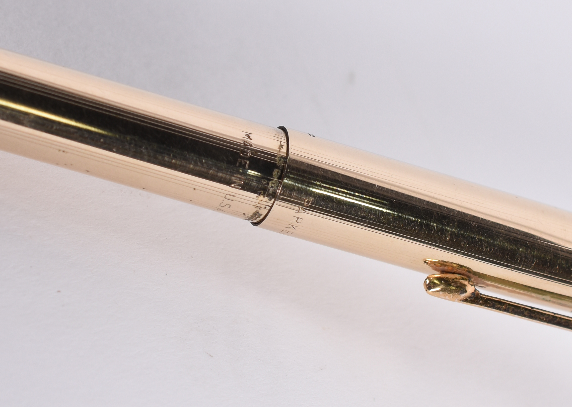 Lapiseira Parker 51 americana filetada a ouro 14 k - 1/10. - foto 4 de 6