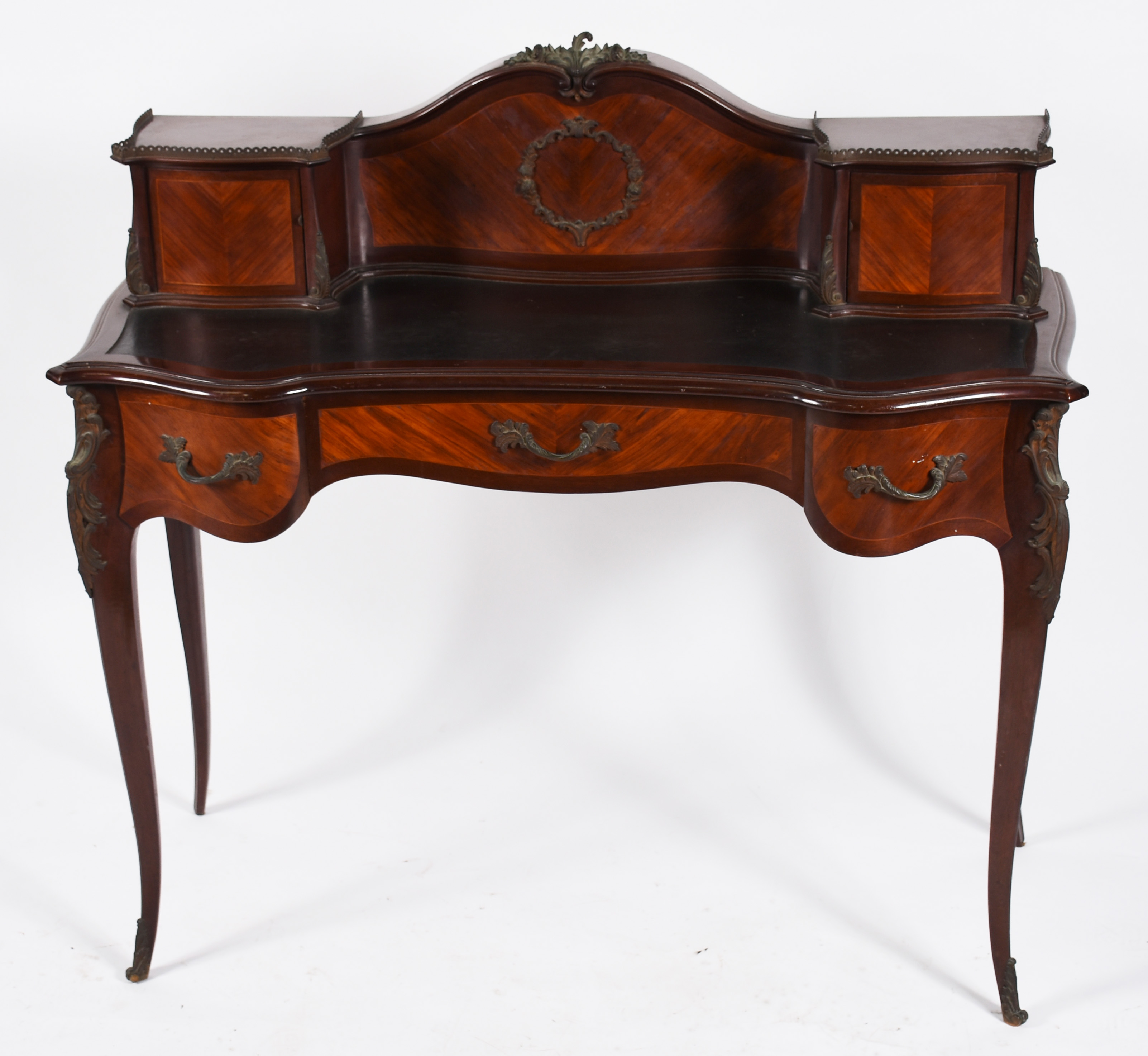Escrivaninha "Bureau de dame" de madeira parquetada, estilo francês... - foto 2 de 4