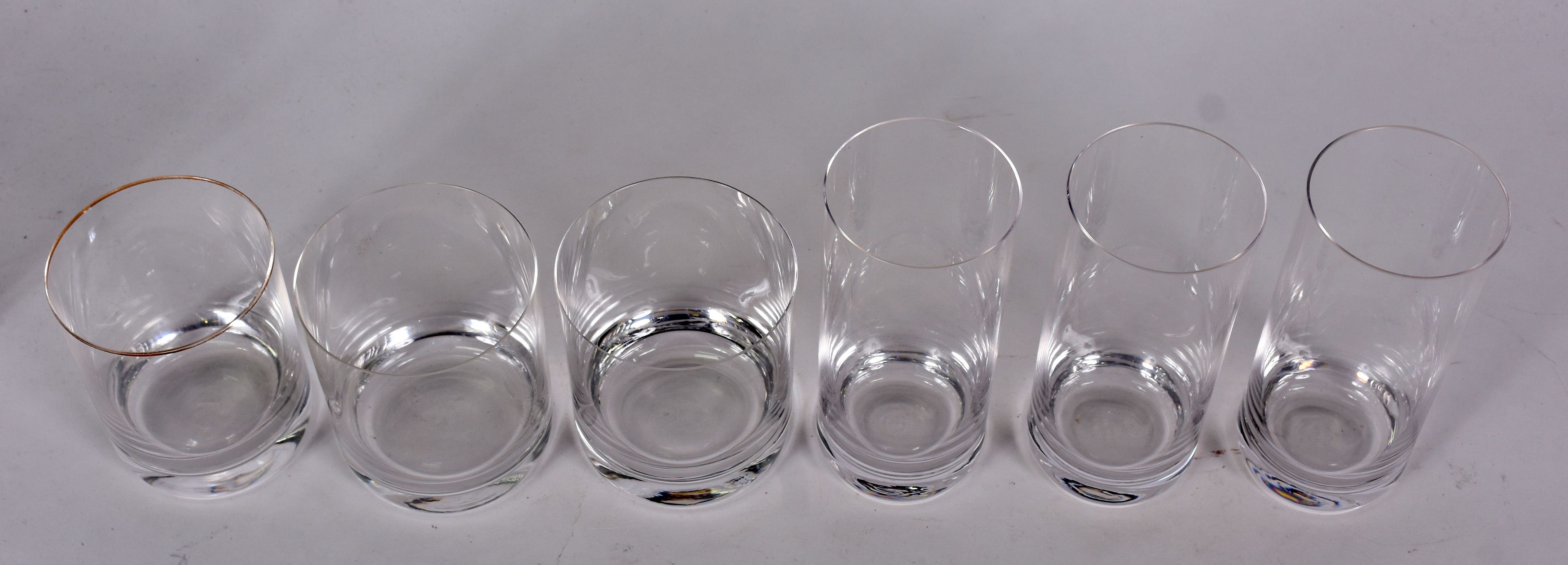 Conjunto de cristal Strauss composto de 9 copos curtos e 6 copos... - foto 4 de 5
