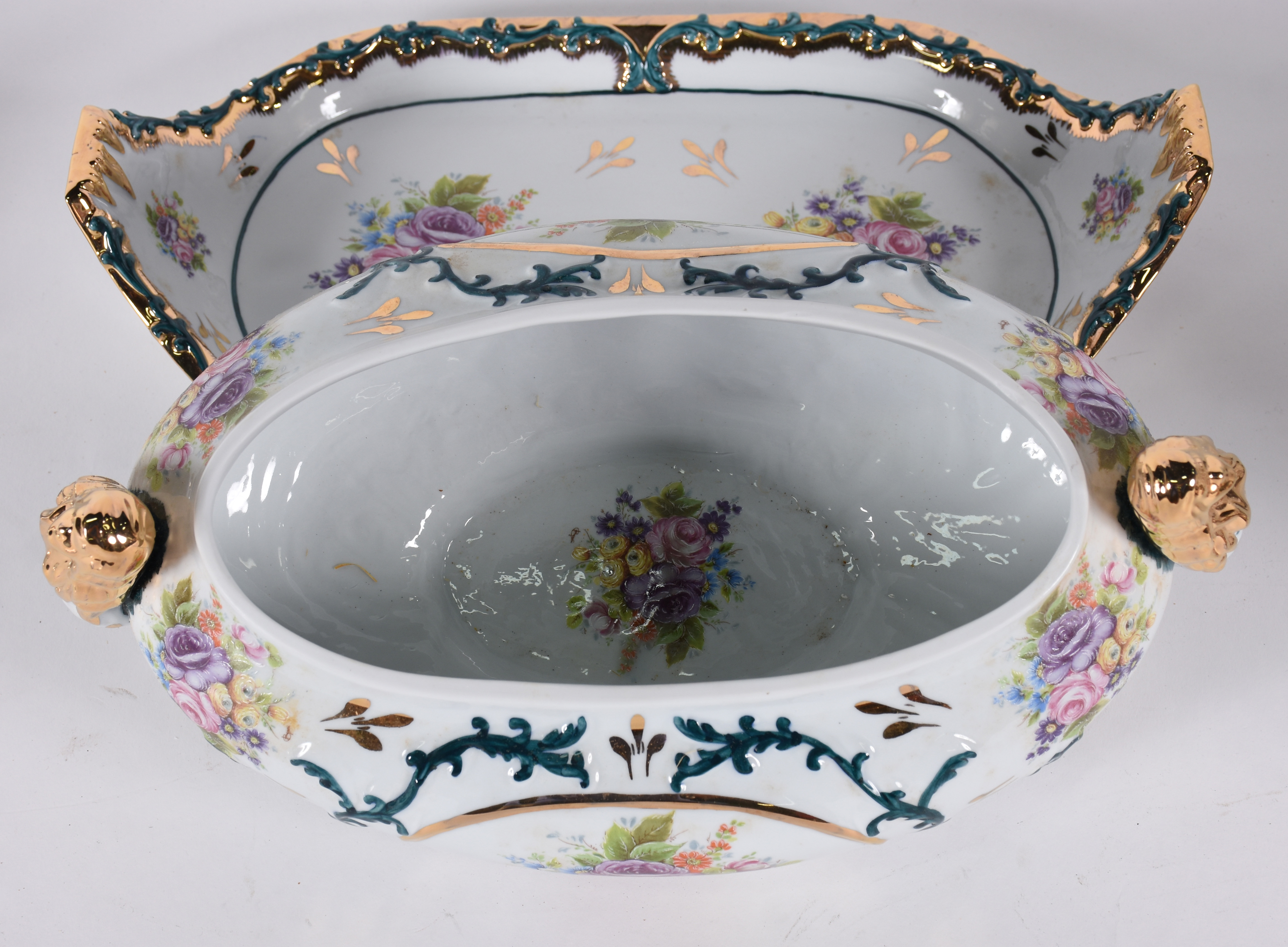 Sopeira com presentoir de porcelana portuguesa Myrtus. - foto 4 de 6