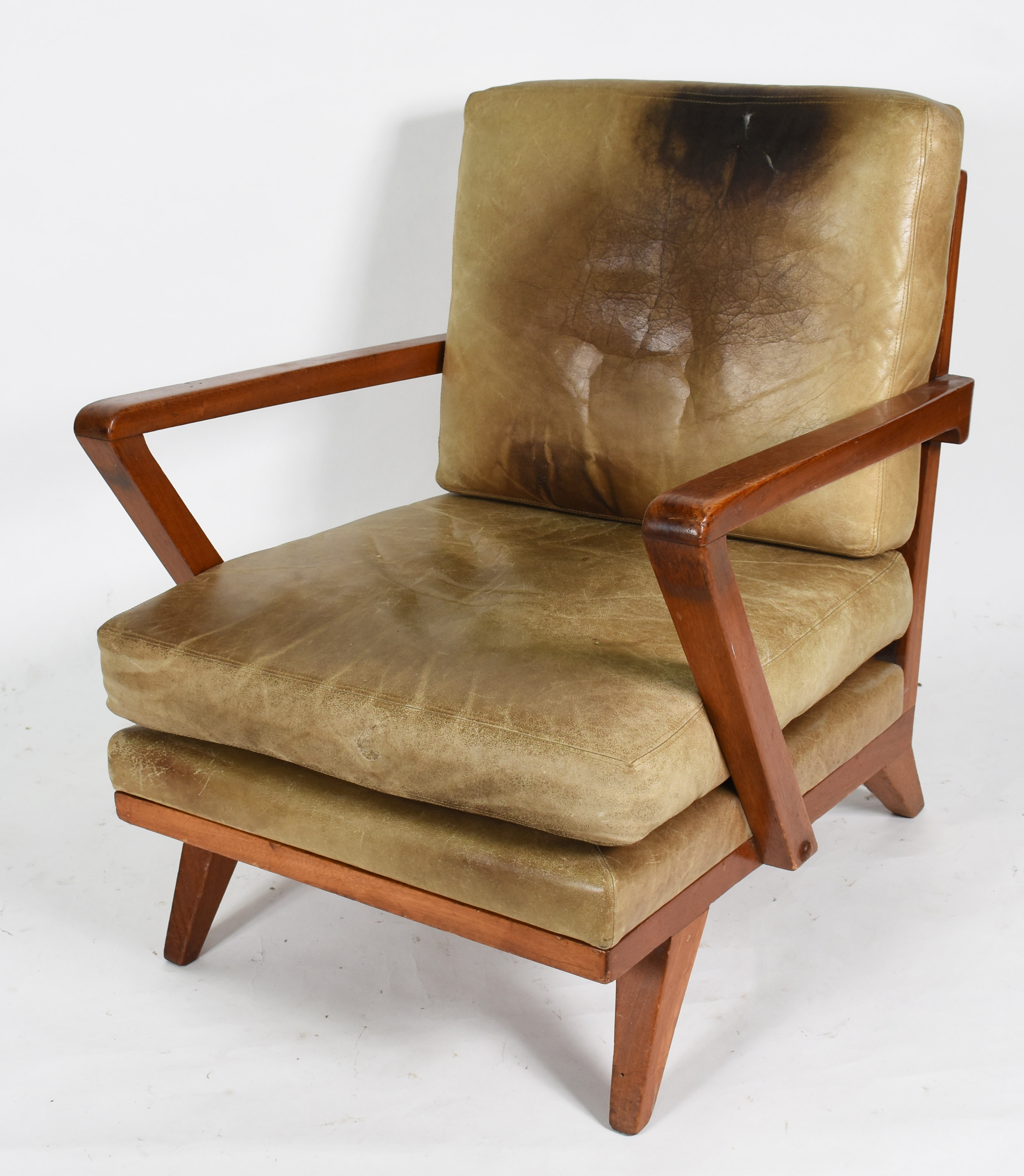 Poltrona de madeira nobre, design anos 50/60, fabricação LAUBISCH... - foto 1 de 5