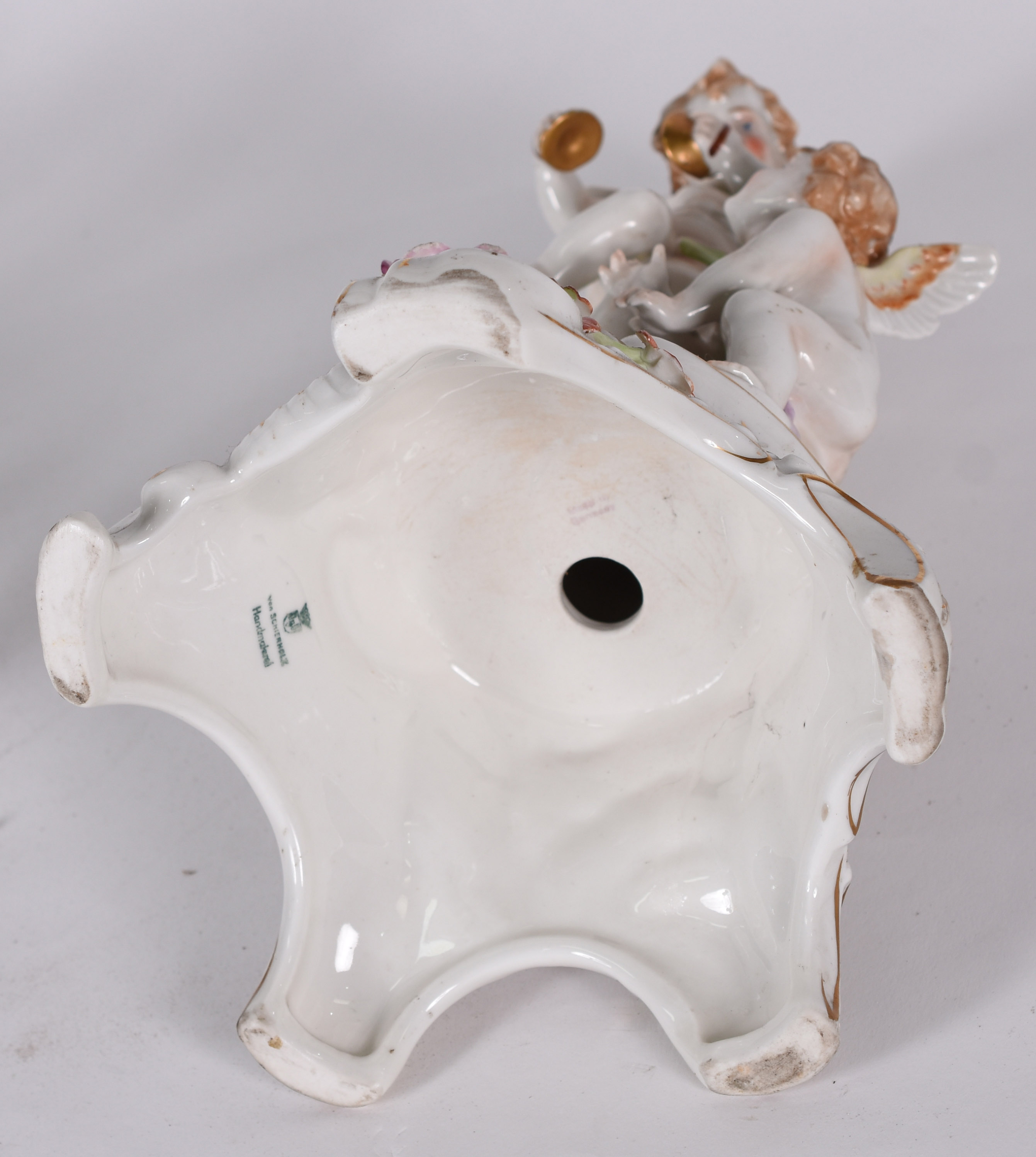 Candelabro para 3 velas de porcelana alemã Von Schierholz, base... - foto 4 de 7