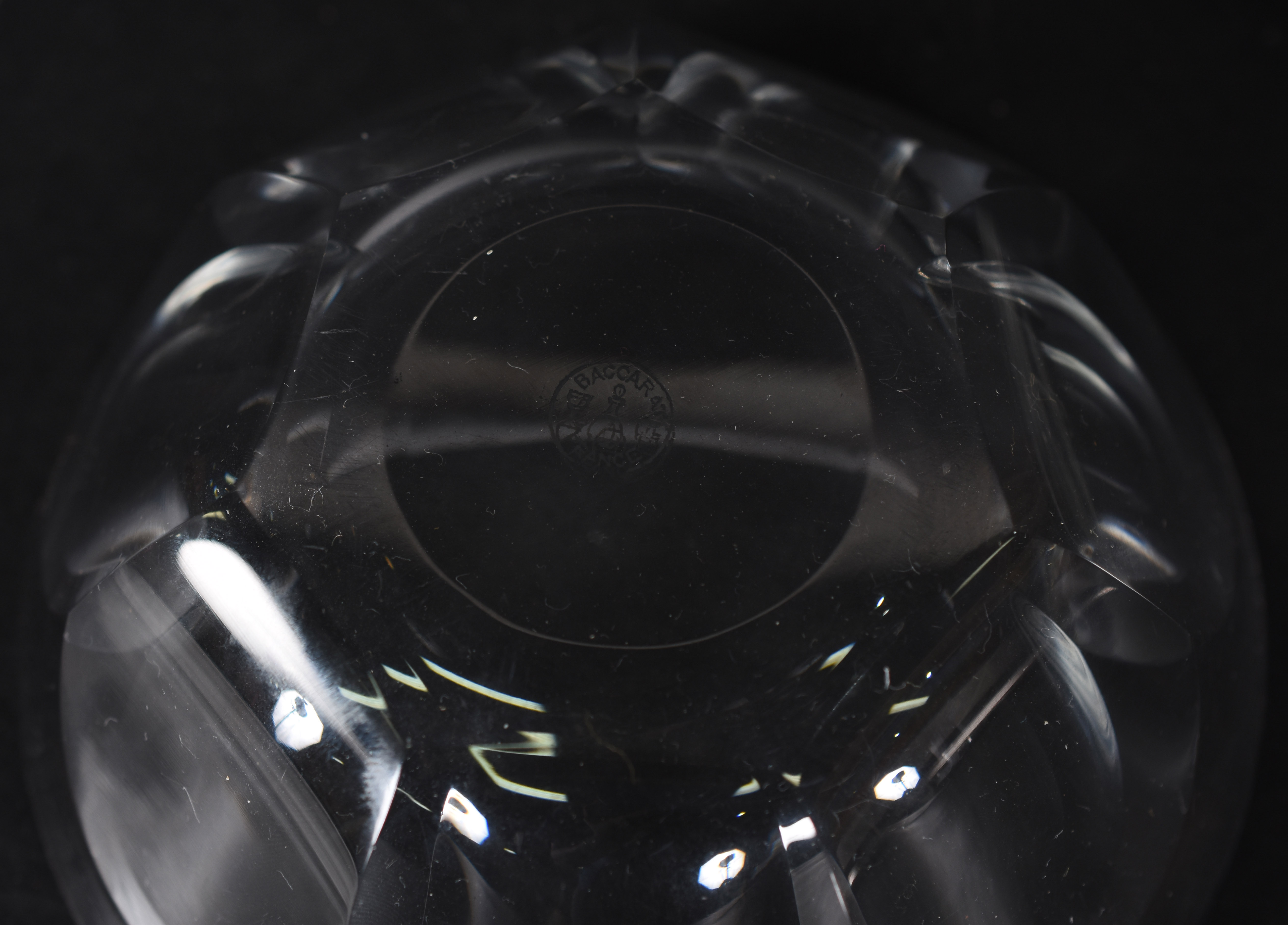 BACCARAT - Dois bowls (lavandas) de cristal frances lapidação... - foto 3 de 3