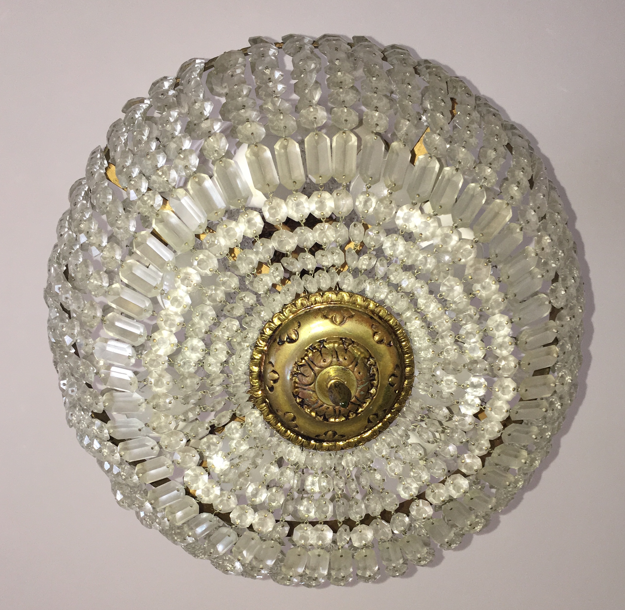 Lustre estilo Império com contas de cristal . - foto 6 de 6