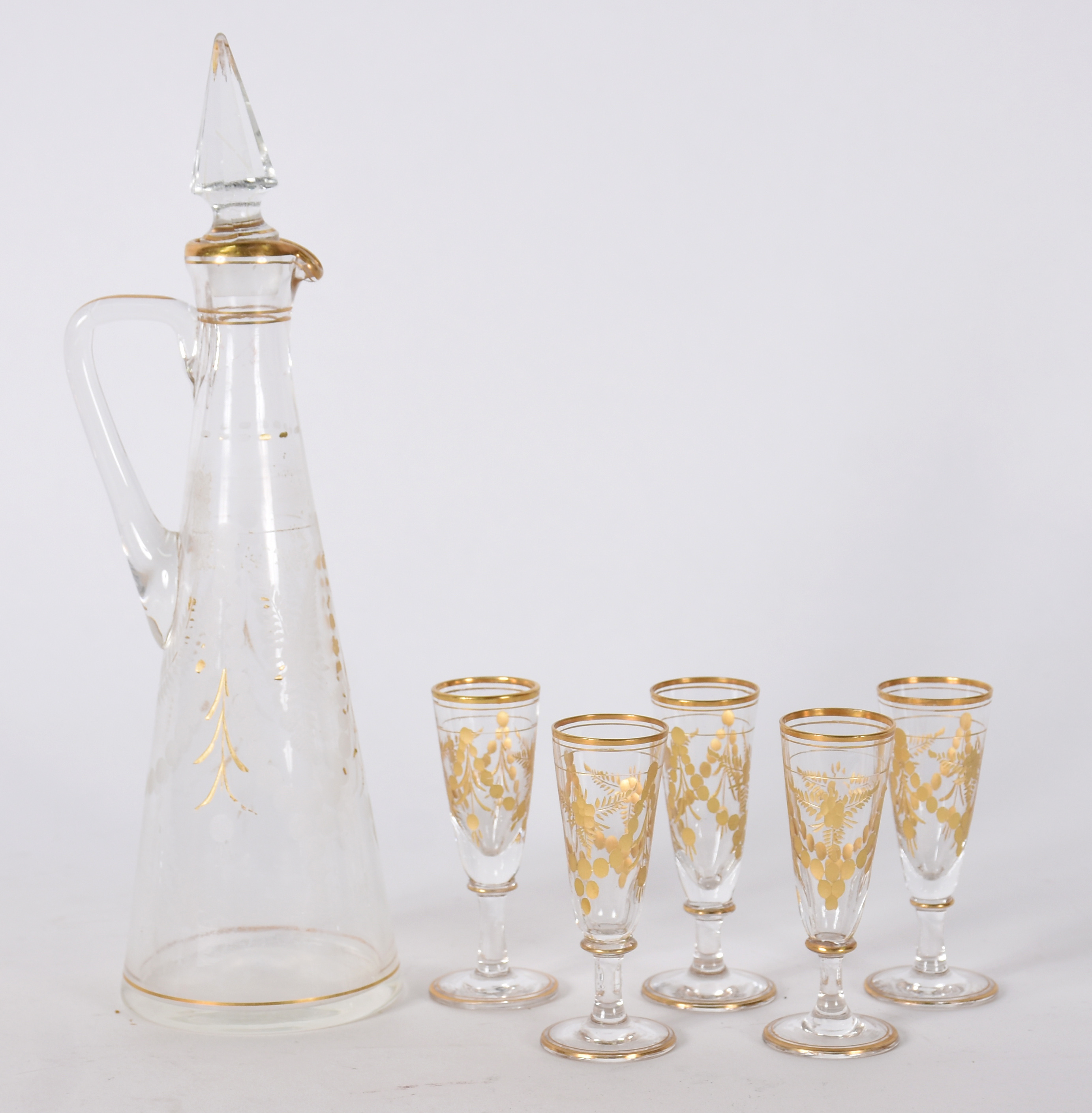 Conjunto de licoreira com 5 copinhos e presentoir de cristal com... - foto 4 de 4