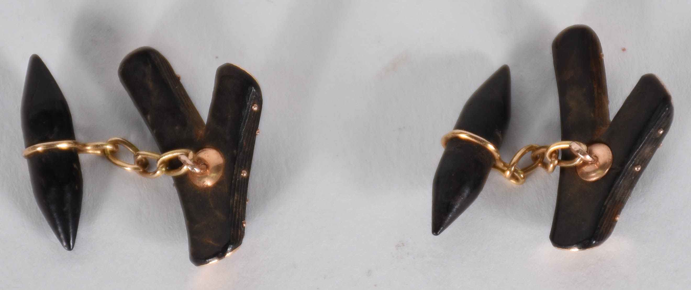 Abotoaduras de ouro (por questão de segurança a peça não se encontra... - foto 2 de 2