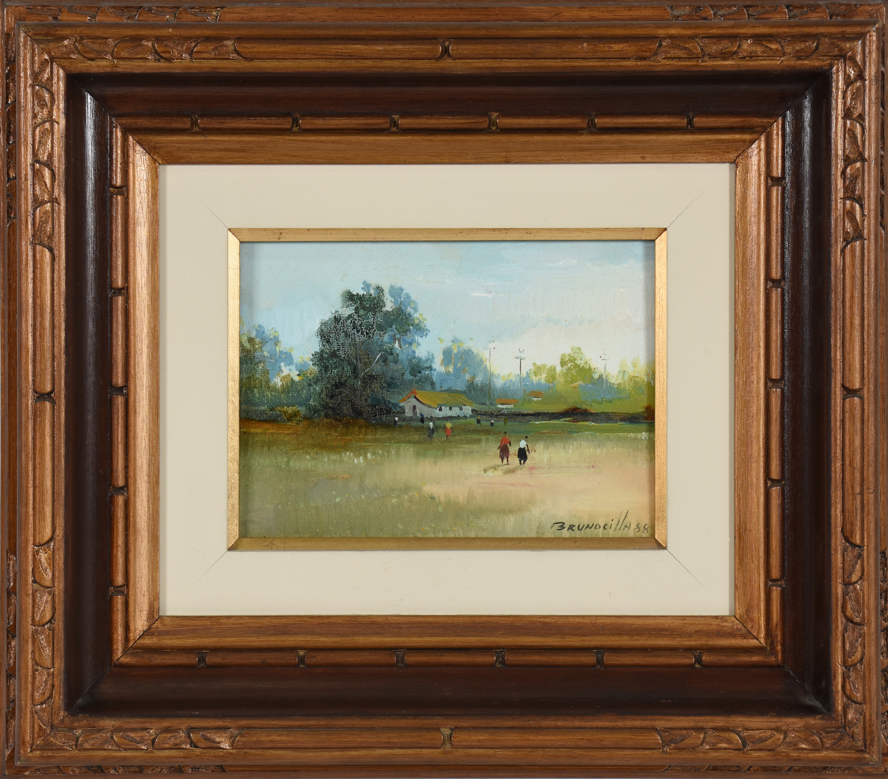 Francesco Brunocilla (1948), Paisagem com figuras - foto 1 de 3