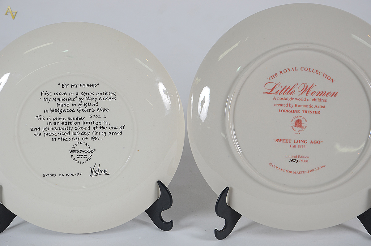 Quatro pratos de porcelana de coleções limitadas diversos, sendo... - foto 2 de 3