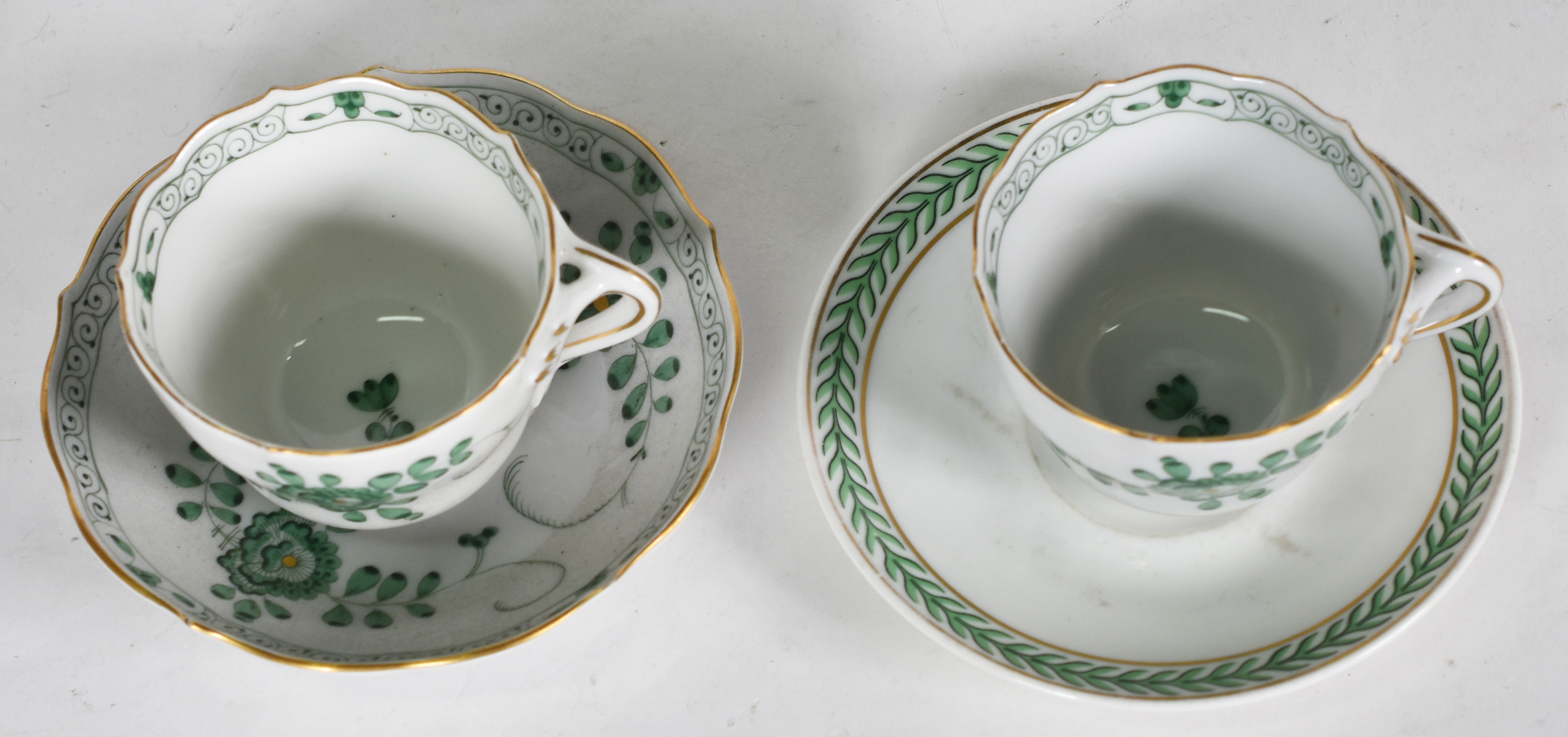 Serviço para café em porcelana alemã de Meissen, decoração floral em... - foto 3 de 7