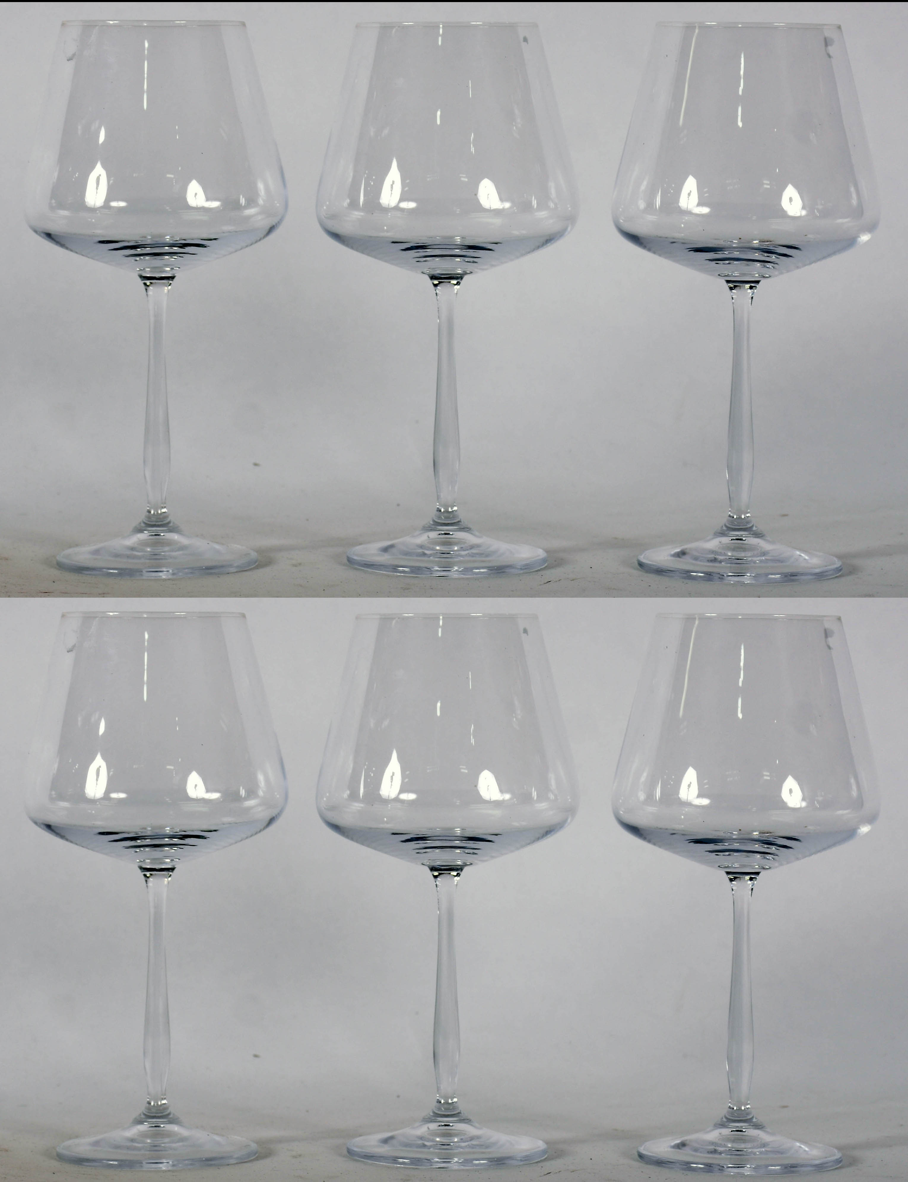 Seis taças de cristal da bohemia para vinho 570 ml. - foto 1 de 2