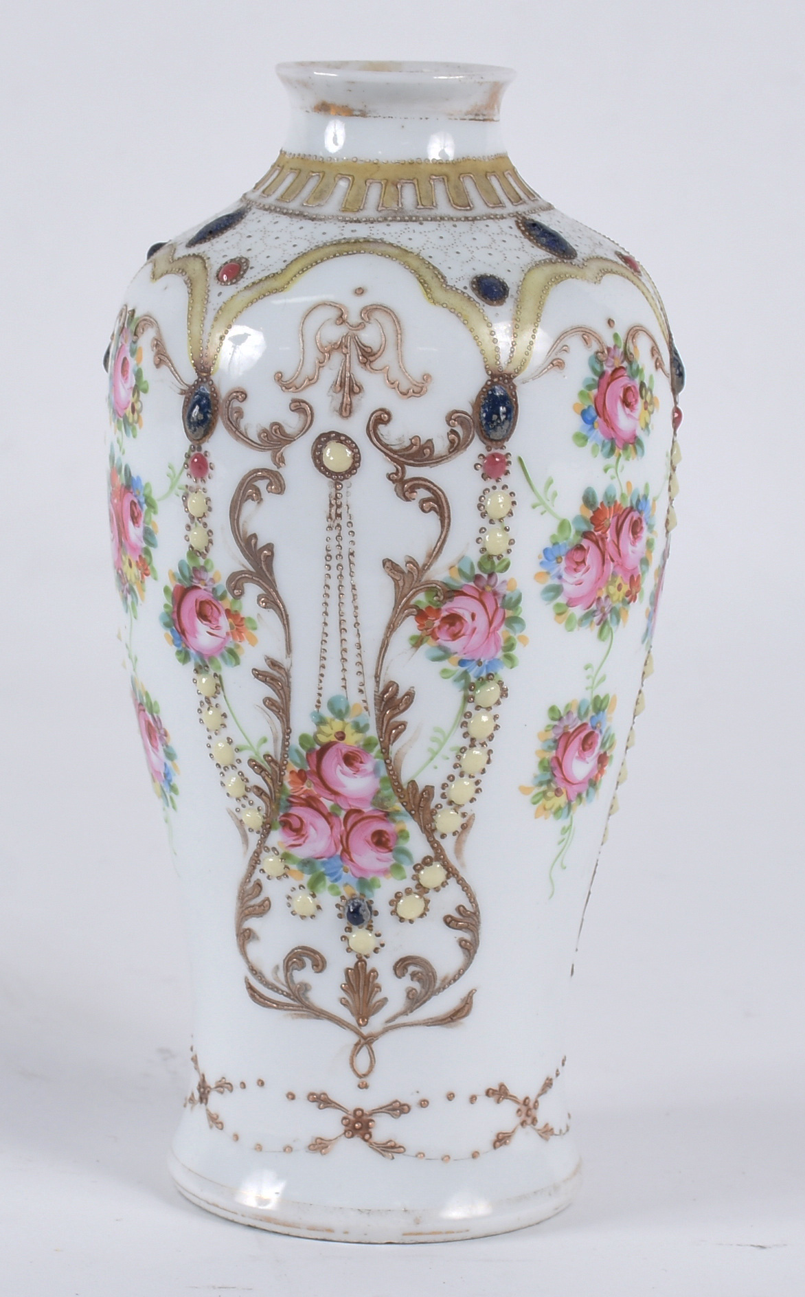 Delicado Vaso de porcelana japonesa CHIKUSA na cor branca, pintada à... - foto 1 de 4