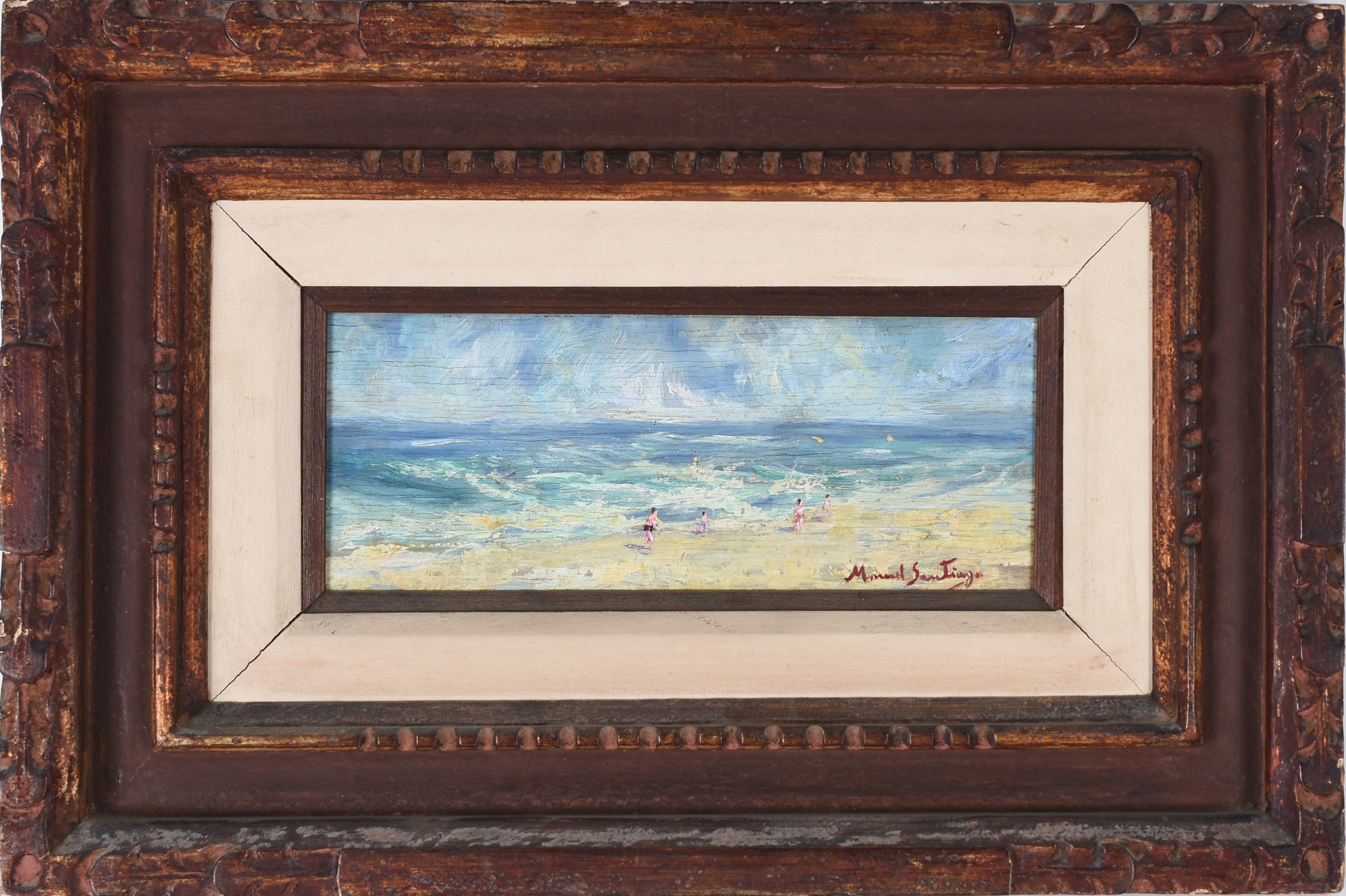 Manoel Santiago (1897-1987), Praia com figuras - foto 1 de 4