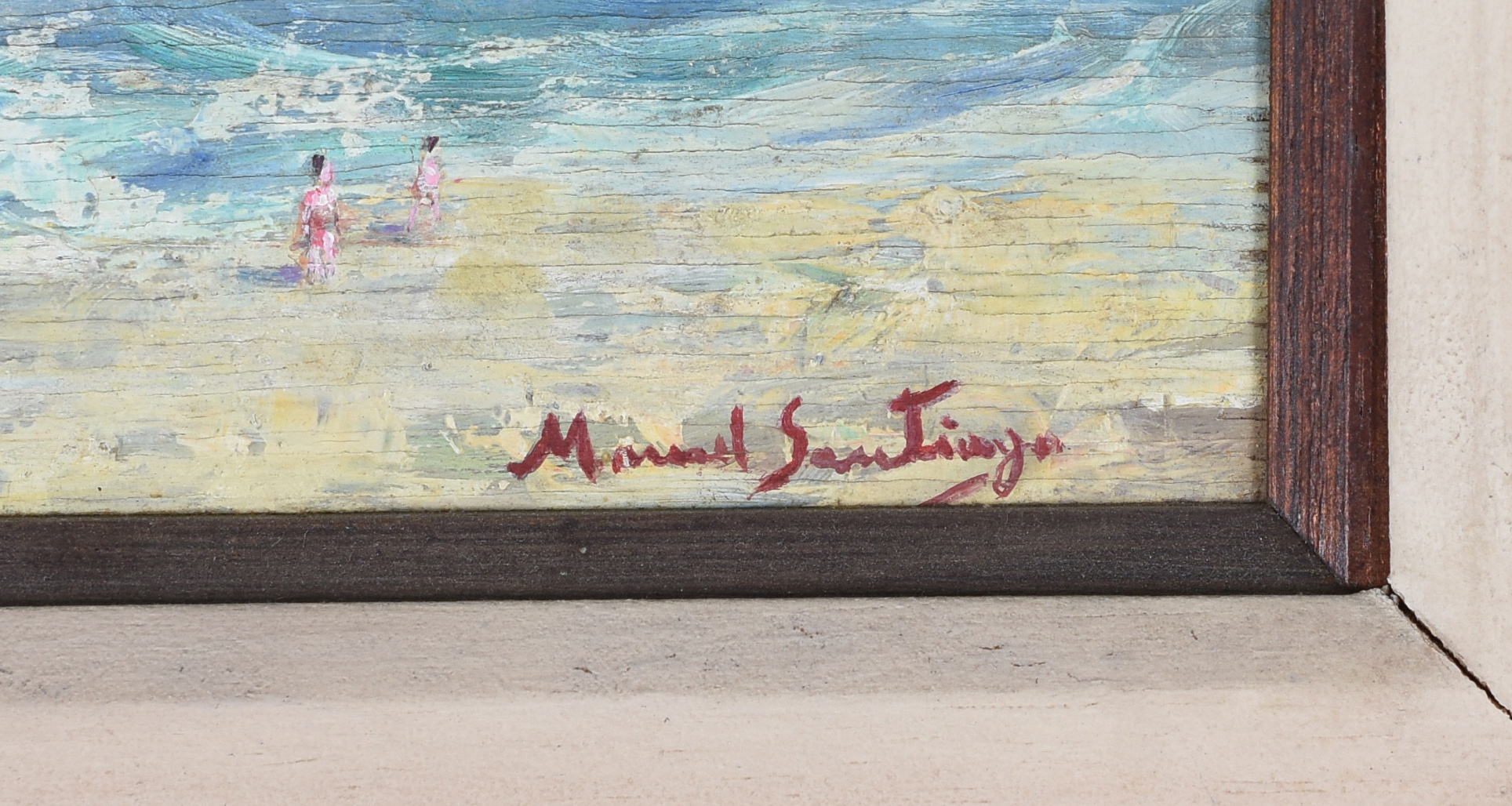 Manoel Santiago (1897-1987), Praia com figuras - foto 2 de 4