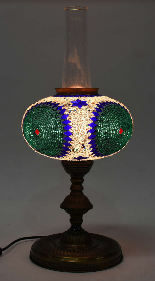 Luminária Árabe com mosaicos . - foto 2 de 4