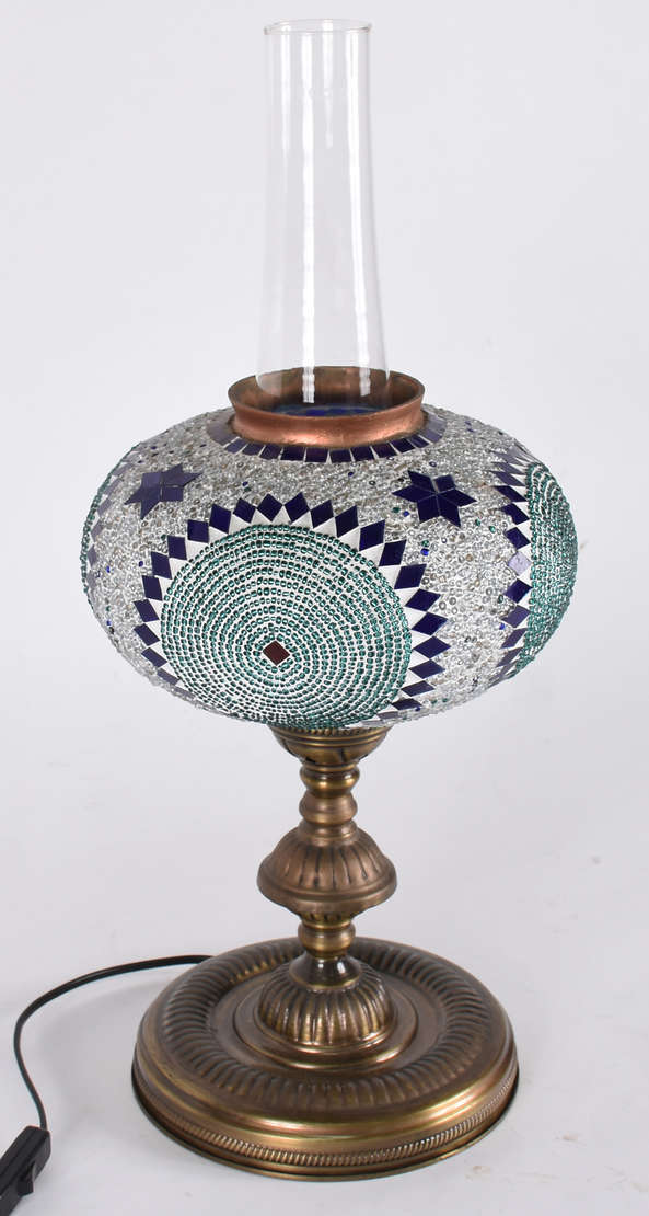 Luminária Árabe com mosaicos . - foto 3 de 4