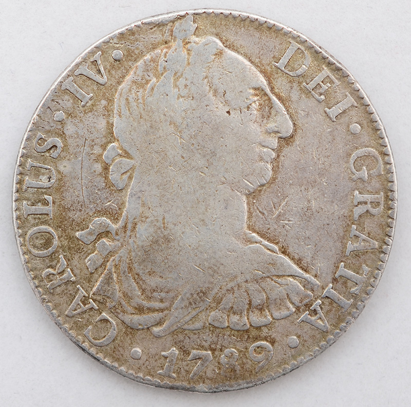 Moeda de prata - Carolus IV - 1789 - Peso total aproximado 26,7 g. - foto 1 de 2