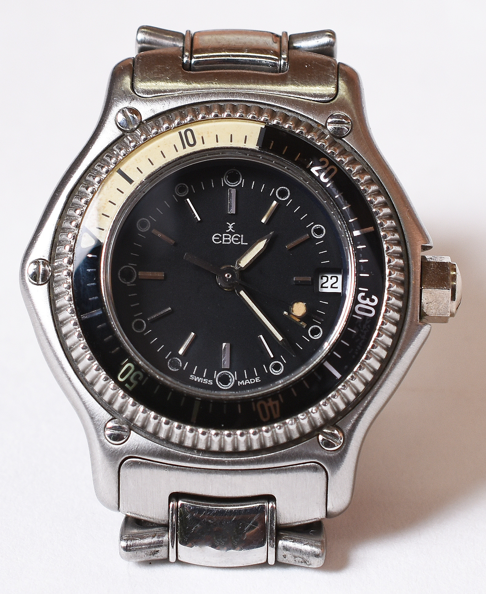 Relógio feminino Ebel discovery , em aço , caixa aproximadamente 4 cm... - foto 1 de 5