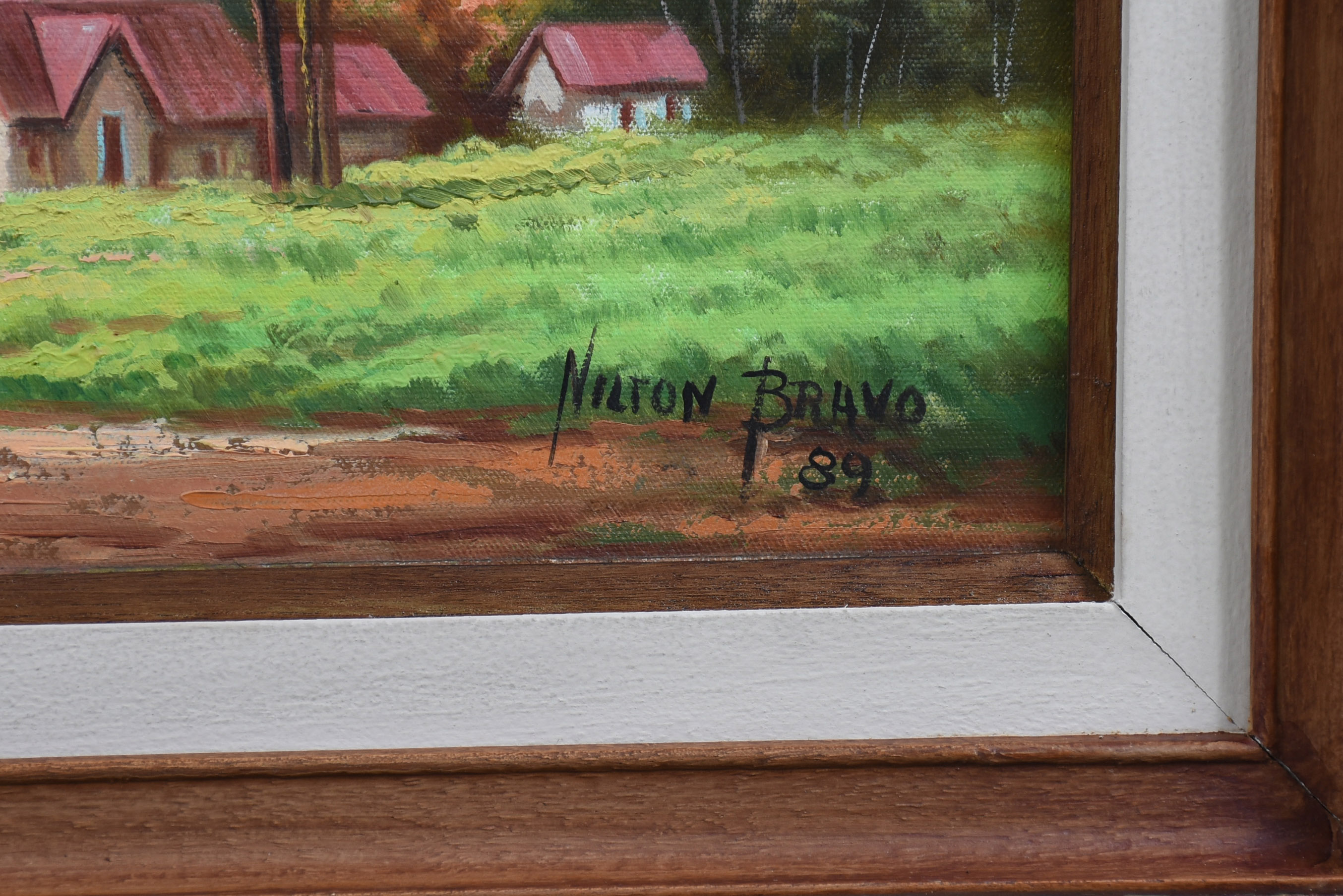 Nilton Bravo (1937-2005), Paisagem com casas - foto 2 de 4