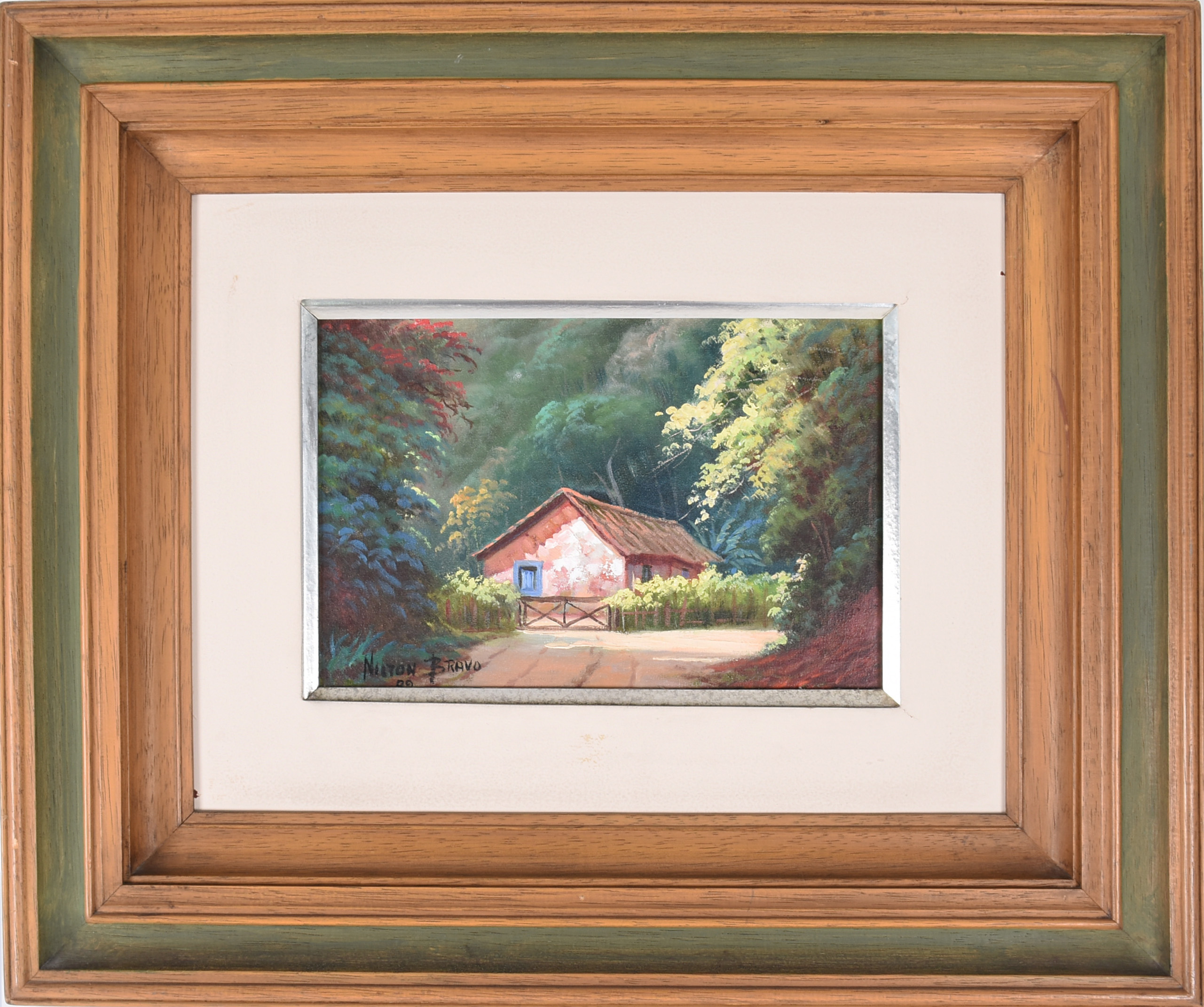 Nilton Bravo (1937-2005), Paisagem com casa - foto 1 de 3