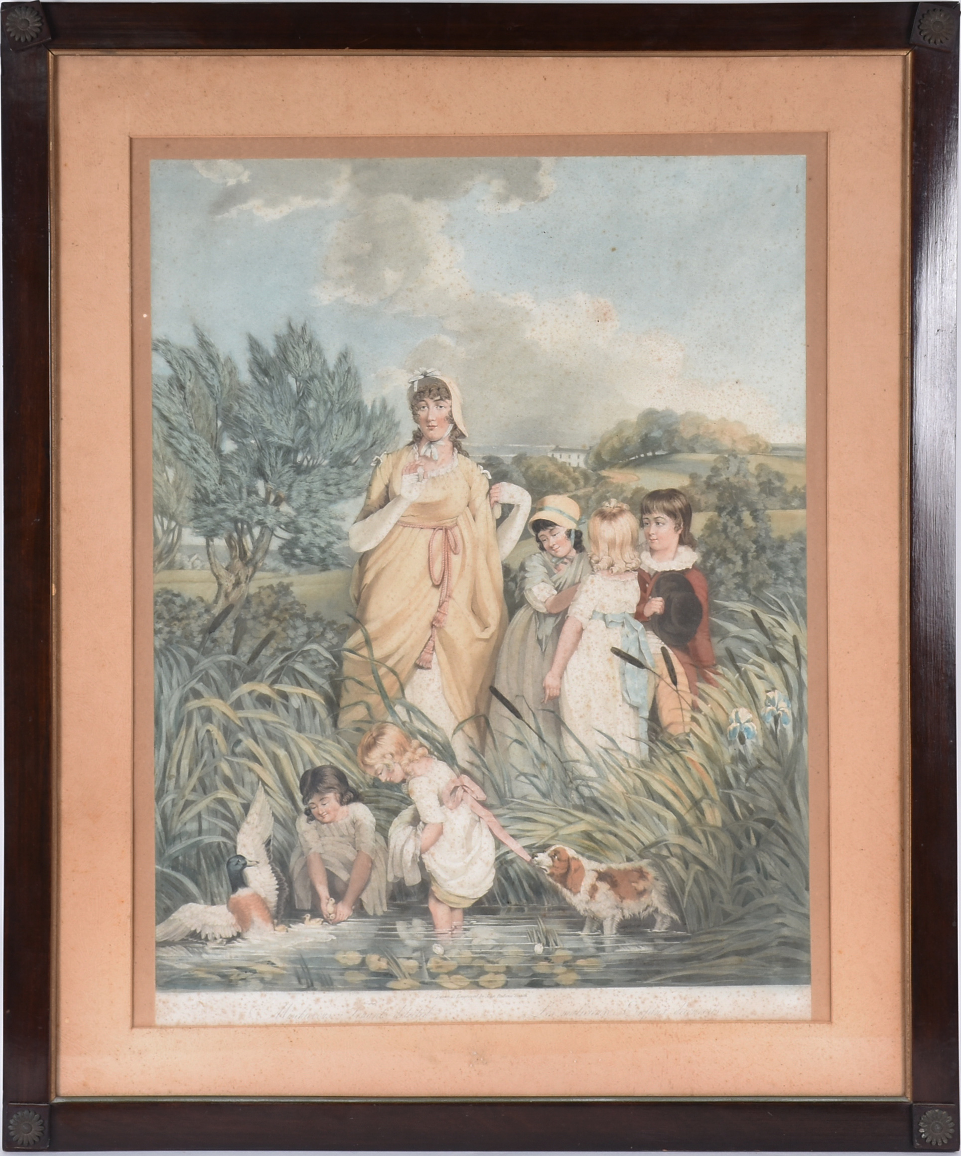 Aquarela Inglesa - Drawn & Engraved by John Rubens Smith com moldura... - foto 1 de 3