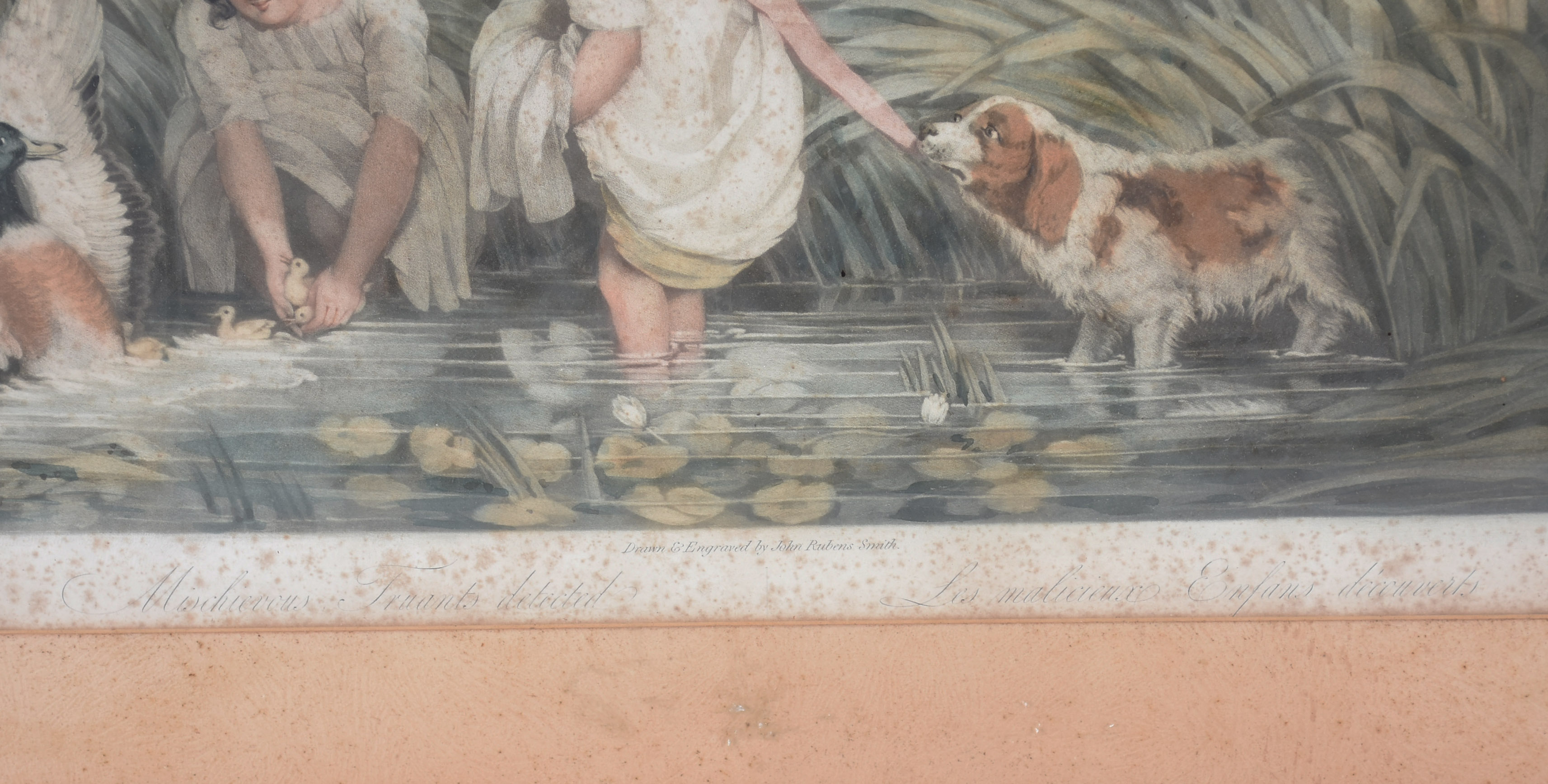 Aquarela Inglesa - Drawn & Engraved by John Rubens Smith com moldura... - foto 2 de 3