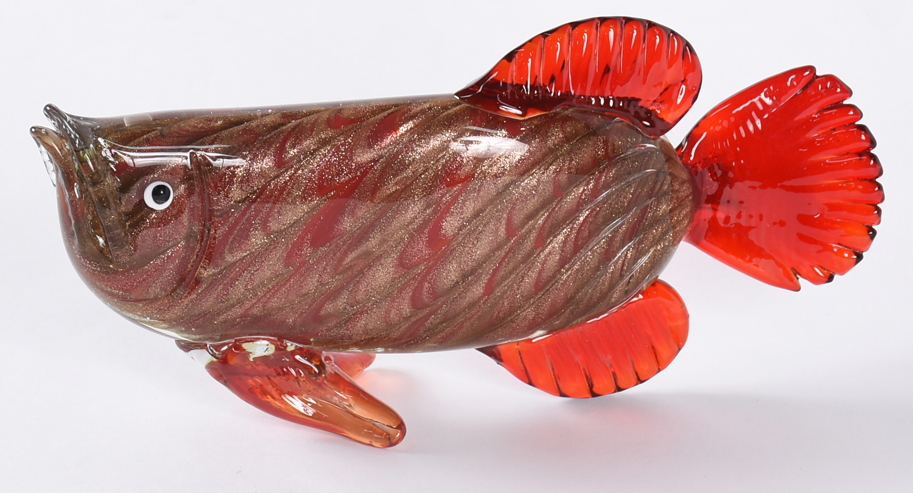 Peixe de Murano com pó de ouro - foto 1 de 4