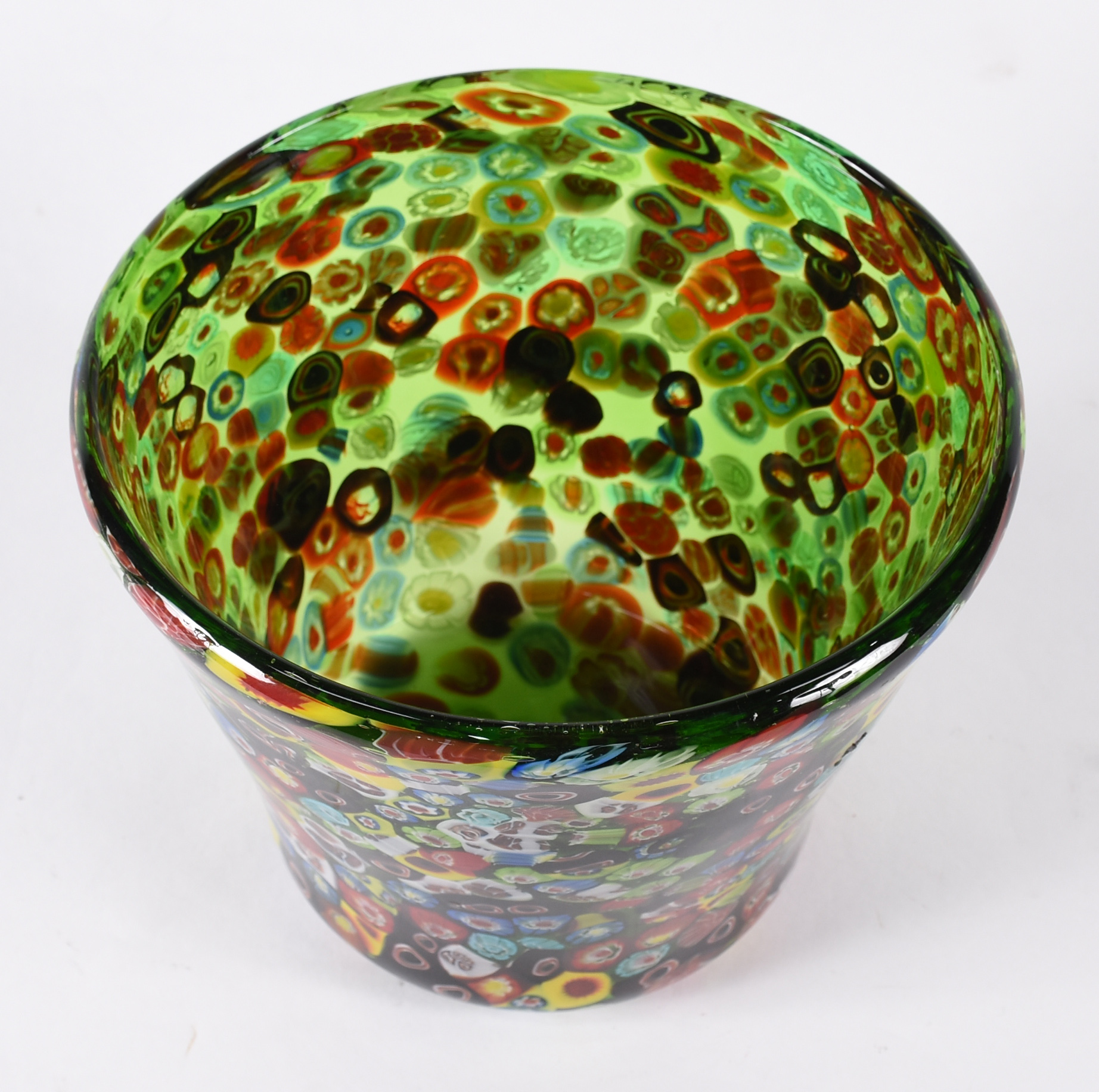 Cachepot de Murano com decoração Millifiori. - foto 2 de 3