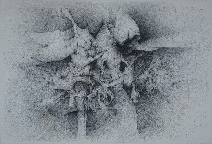 CATALINA CHERVIN - desenho - 35 x 50 - Datado 1995 - foto 2 de 3
