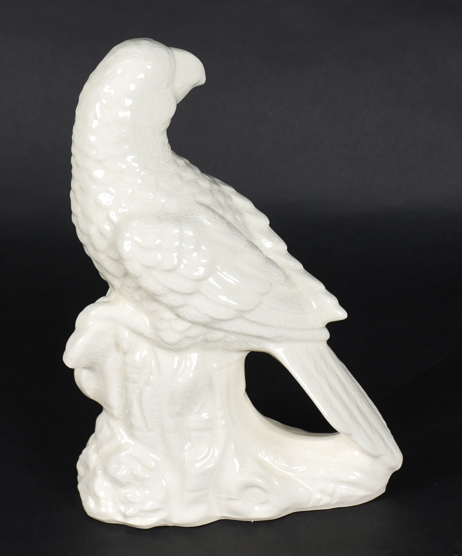Pássaro de porcelana branca. - foto 3 de 5