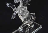 Estatueta de cristal representando cavalo. - Estatueta de cristal representando cavalo.