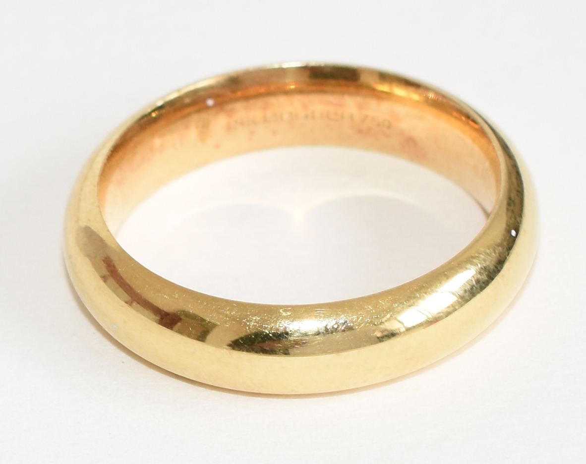 Aliança Bruner de ouro 750, 18 k. Aro 27. (Por questão de segurança a... - foto 2 de 3