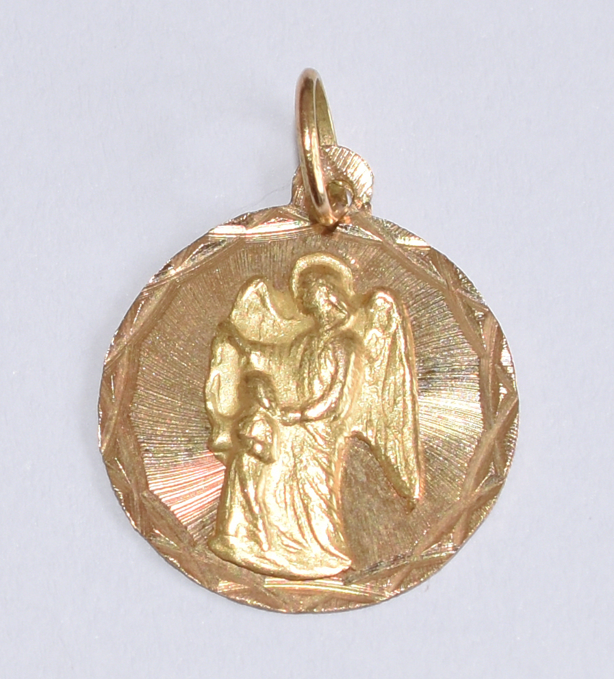 Pendente de ouro 18 k com figura de anjo. (Por questão de segurança a... - foto 1 de 2