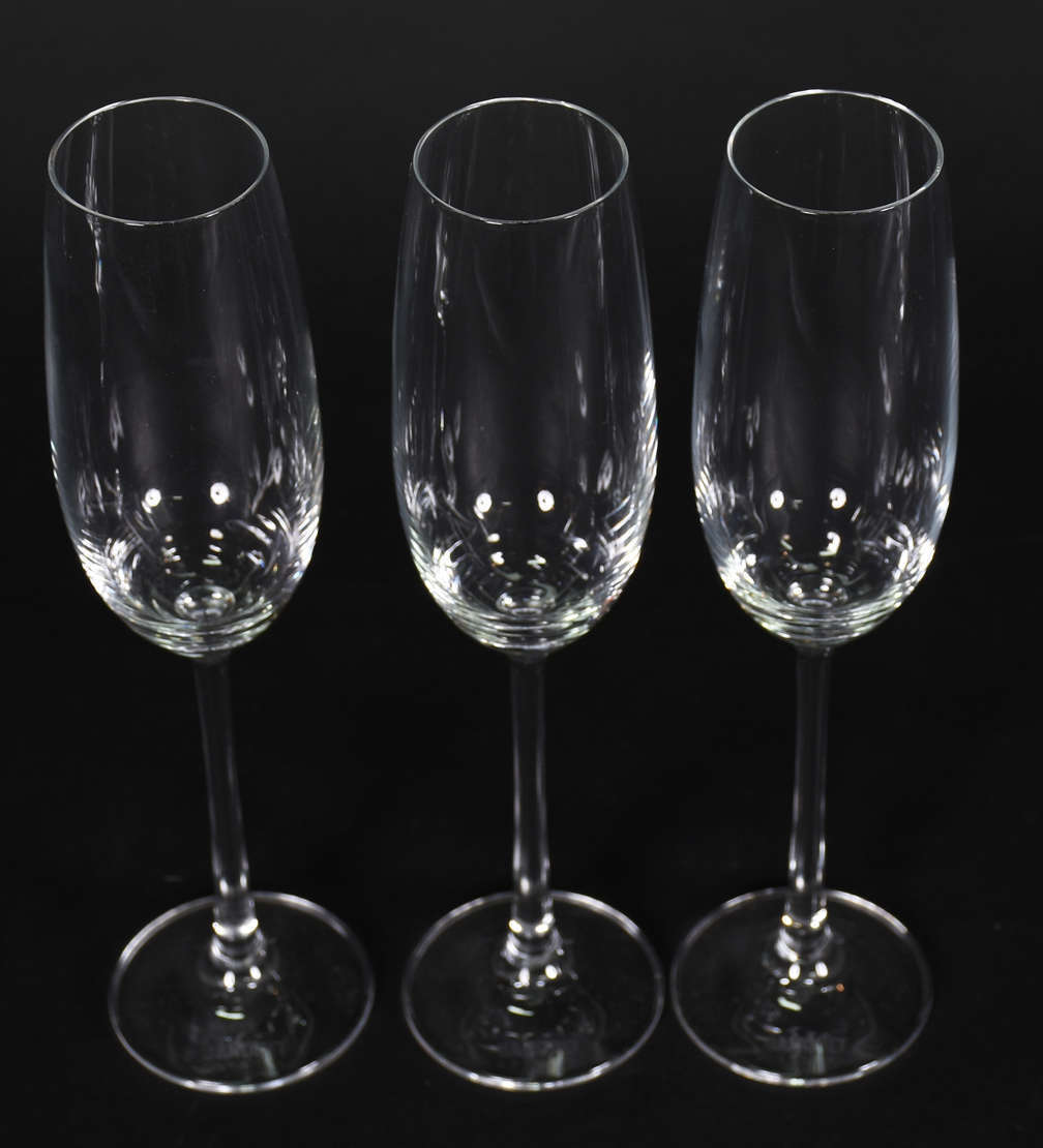 Seis flutes de cristal da Bohemia 180ml. - foto 2 de 2
