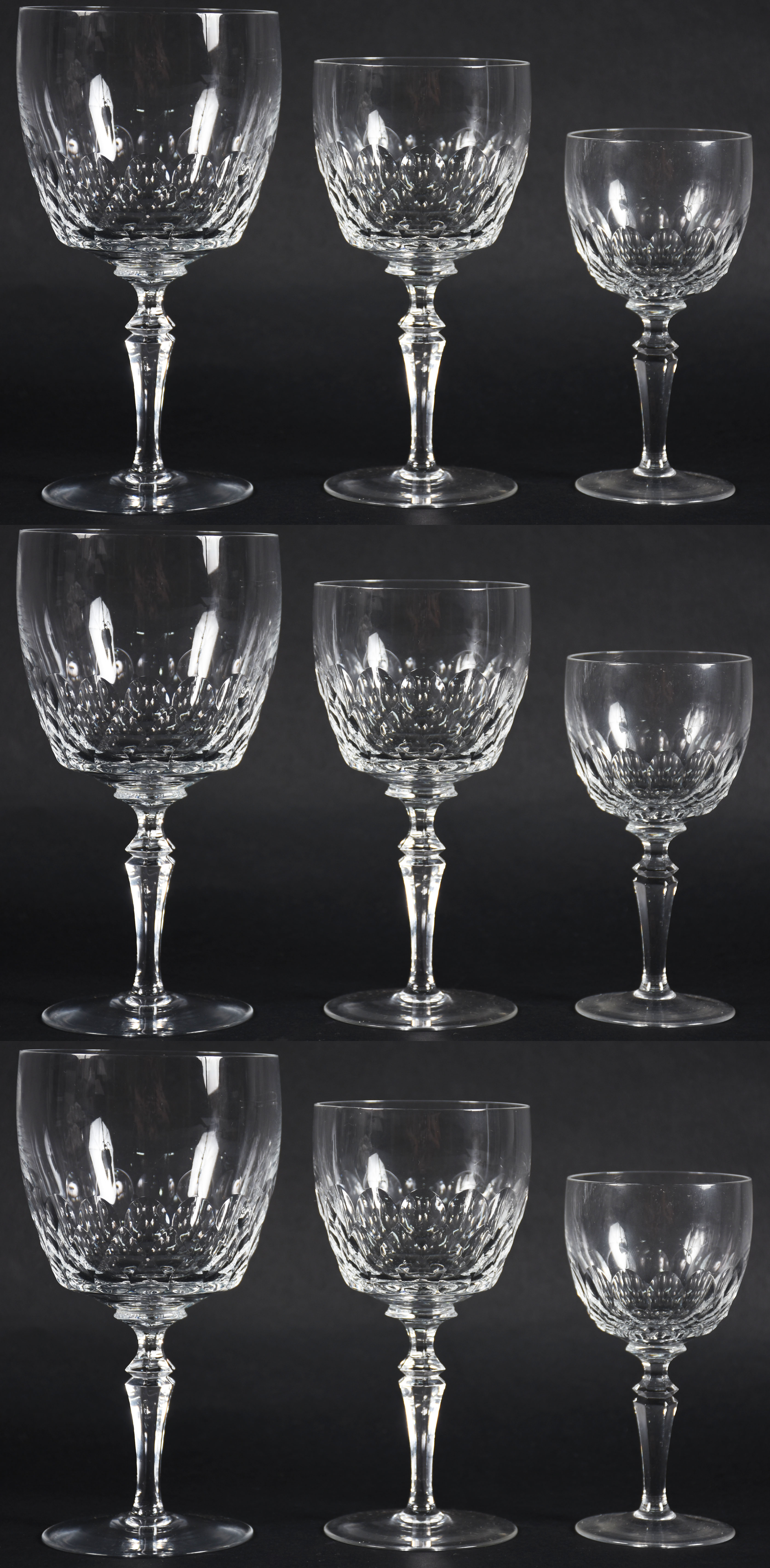 Serviço de copos de cristal , 12 para água , 12 para vinho tinto , 11... - foto 1 de 3
