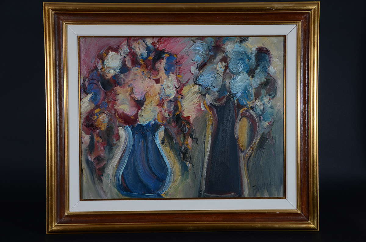 CARLOS BRACHER - Flores - ost - 74 x 93