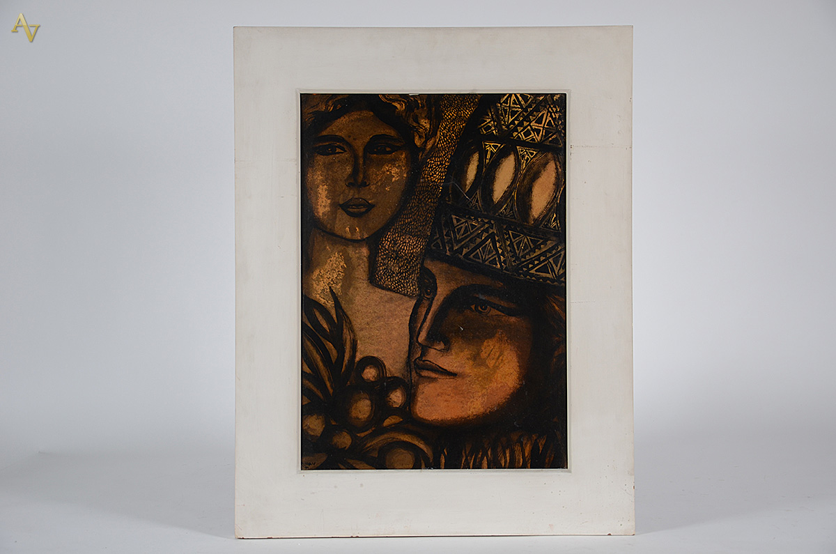 FARNESE DE ANDRADE - Figuras - Téc. mista - 75 x 55