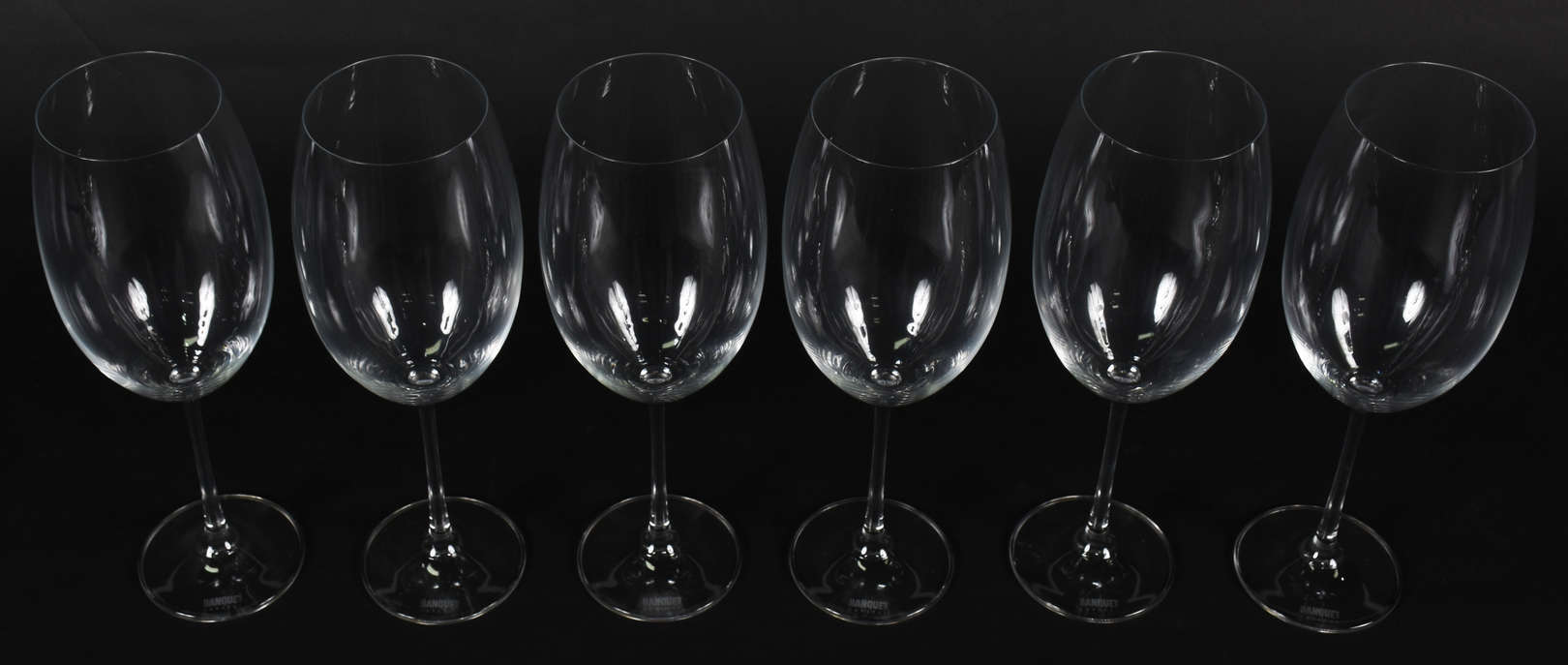 Seis taças de cristal da Bohemia para vinho tinto - 800 ml - foto 2 de 2