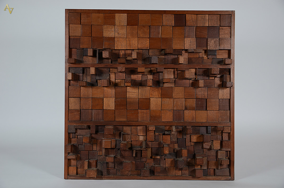 GALVÃO, João Carlos (1941) - Assemblage de madeira natural - 85 x 85... - foto 1 de 4