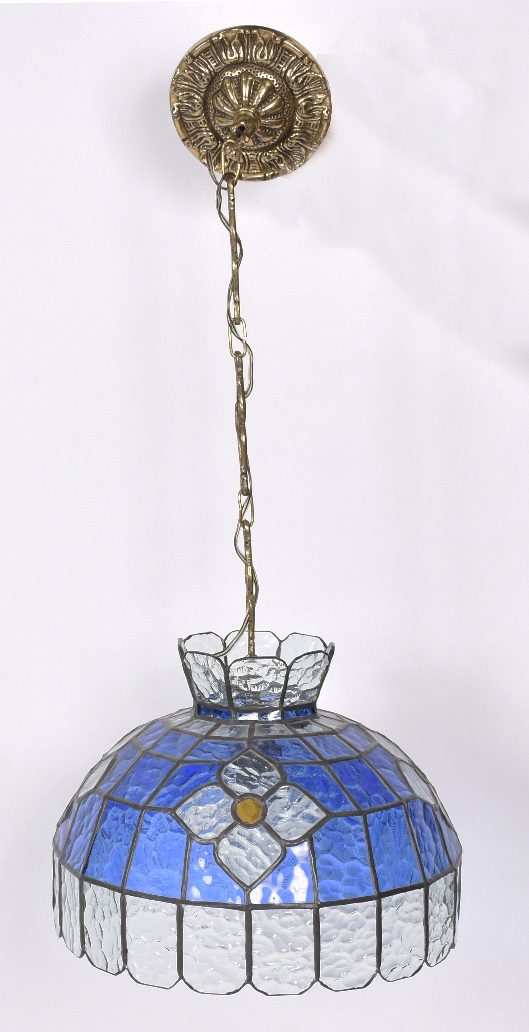 Lustre de vidro azul. - foto 2 de 2